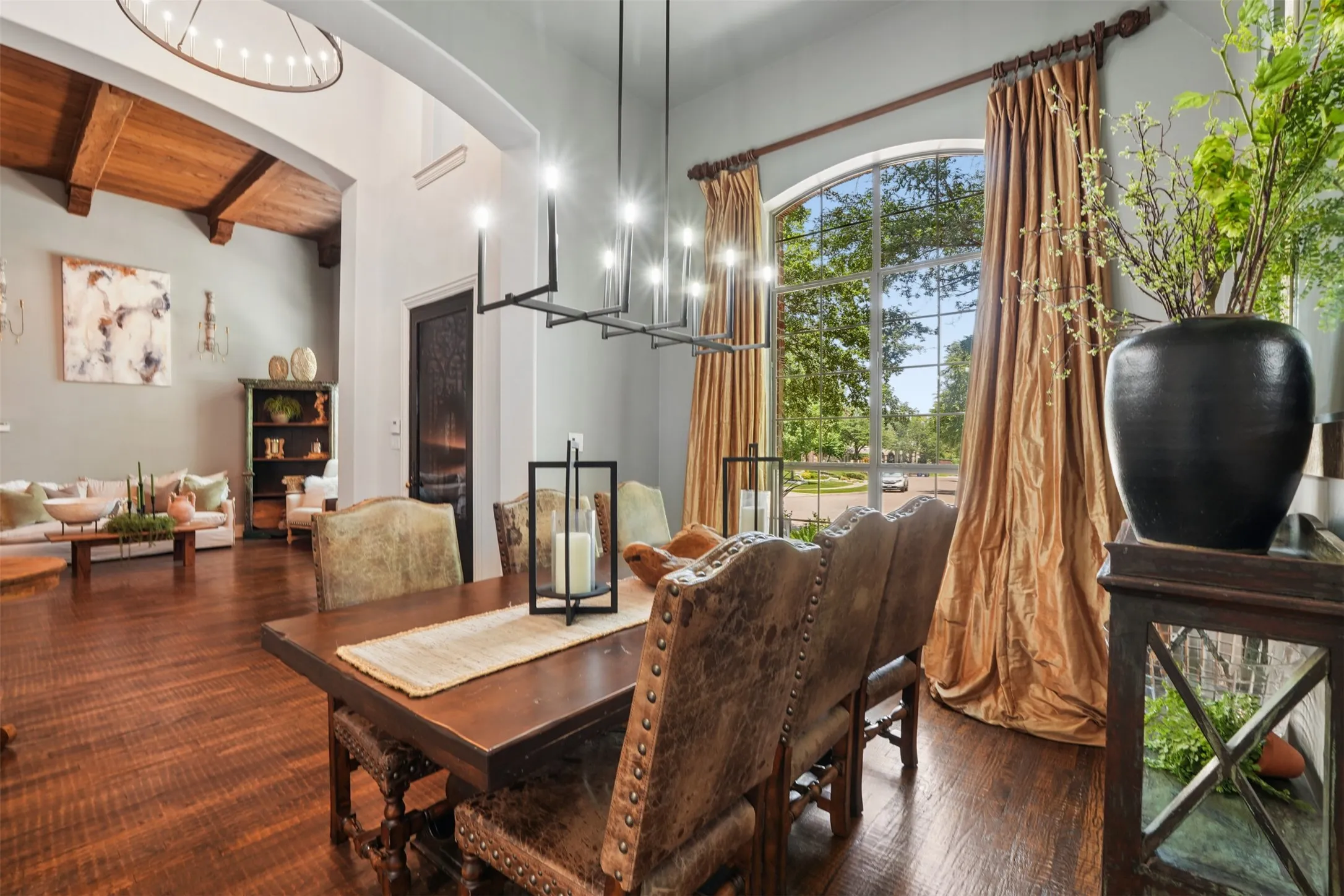 Spacious formal dining room with architectural detail and easy connection to the main living areas.