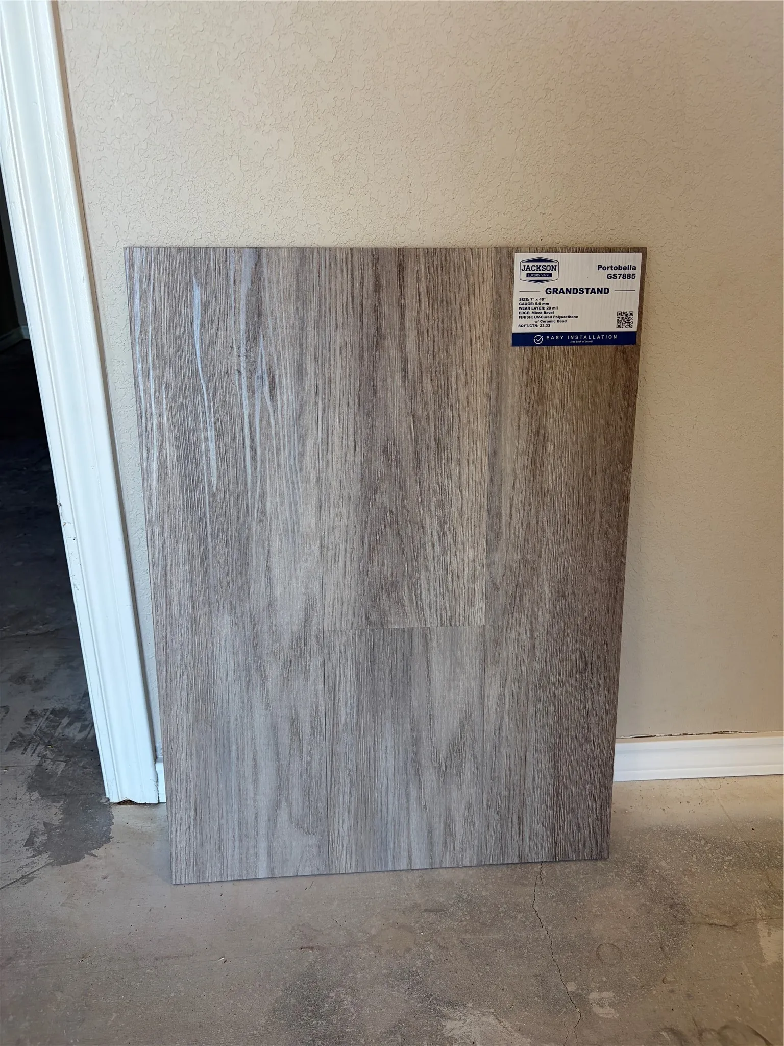 Flooring to be installed