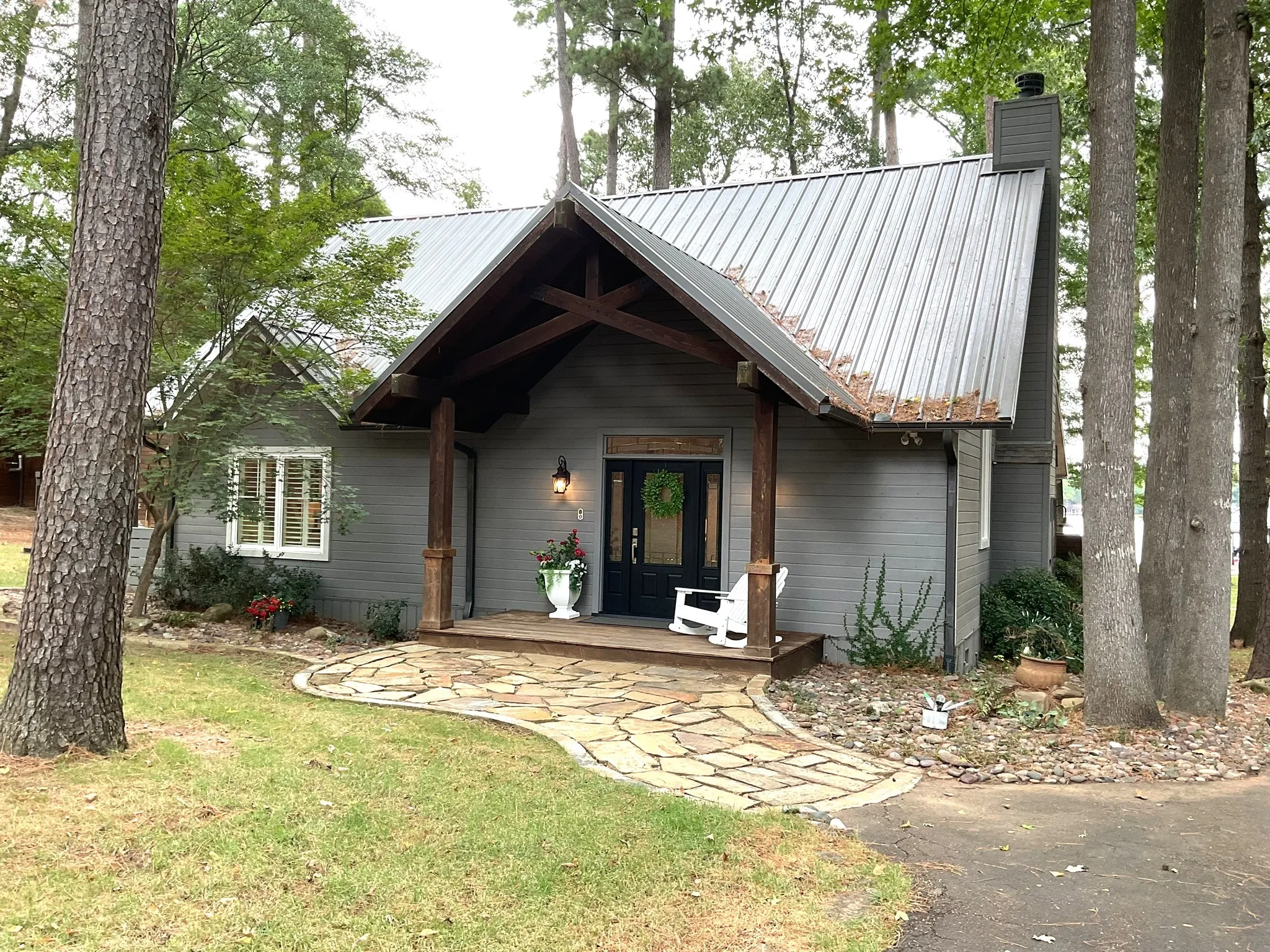 Step into resort-style living in the premier community of Panther Creek on Lake Cypress Springs. The main house boasts nearly 3000 sq.ft. of living space.  A 1.5 story home, it has the primary + 2 more bedrooms down & a big loft bedroom upstairs. Come on in.....