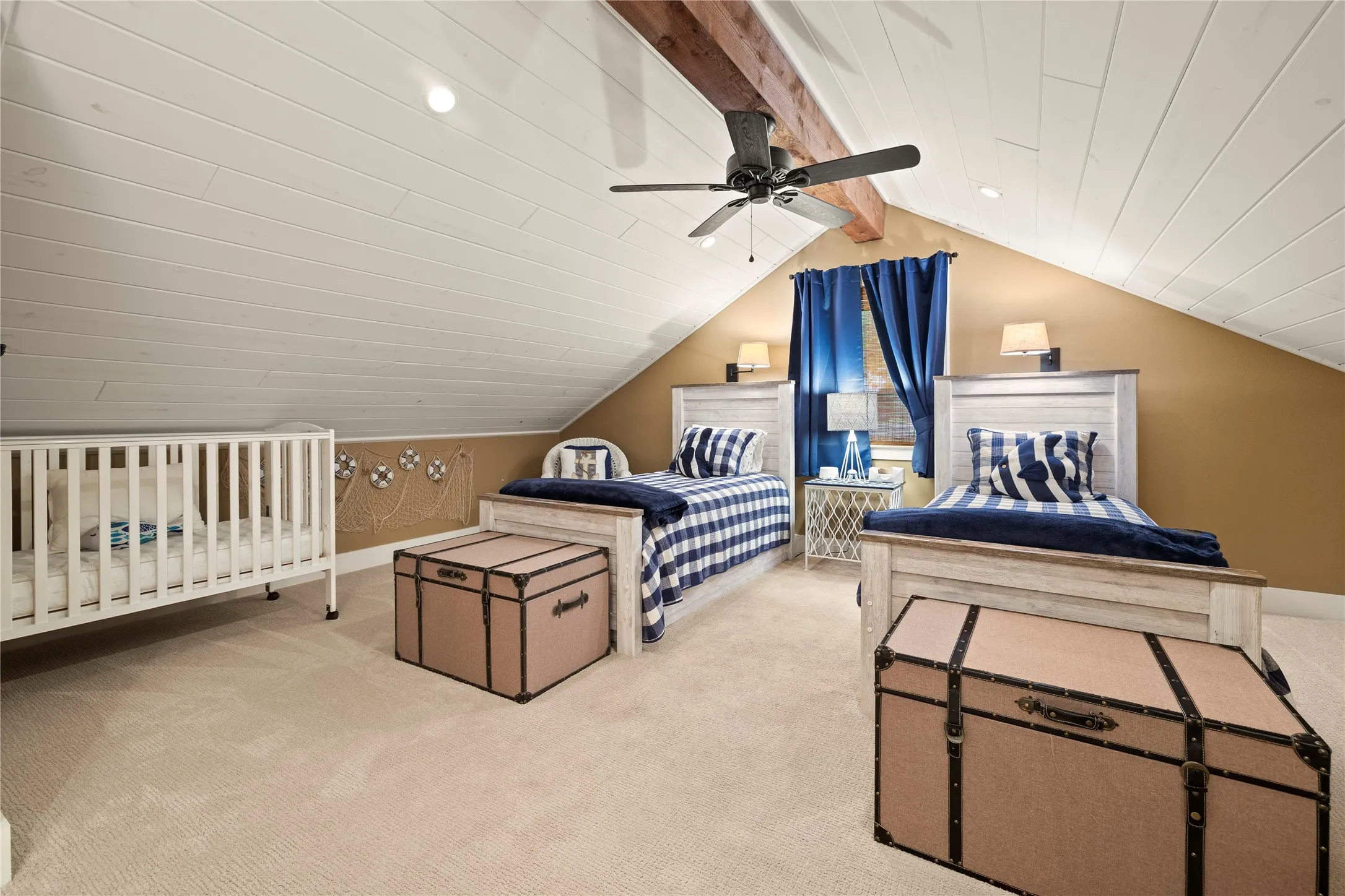 An enormous upstairs loft provides endless possibilities, with space for multiple bedroom suites & a private play where kids--and the kid in all of us--can let loose to enjoy.