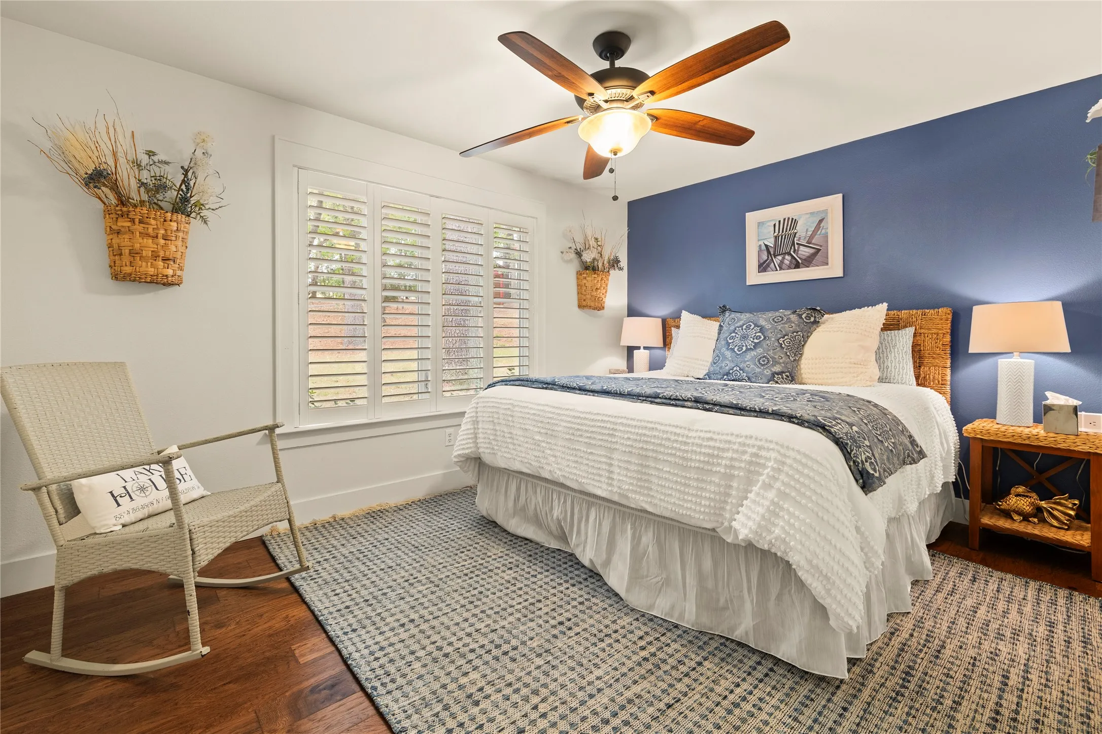 All bedrooms have generous space for all furniture shapes & sizes. This one on the first floor shares a full bath with bedroom 3.