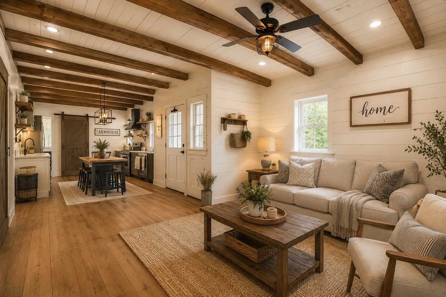 AI Generated photo with finished out interior of building