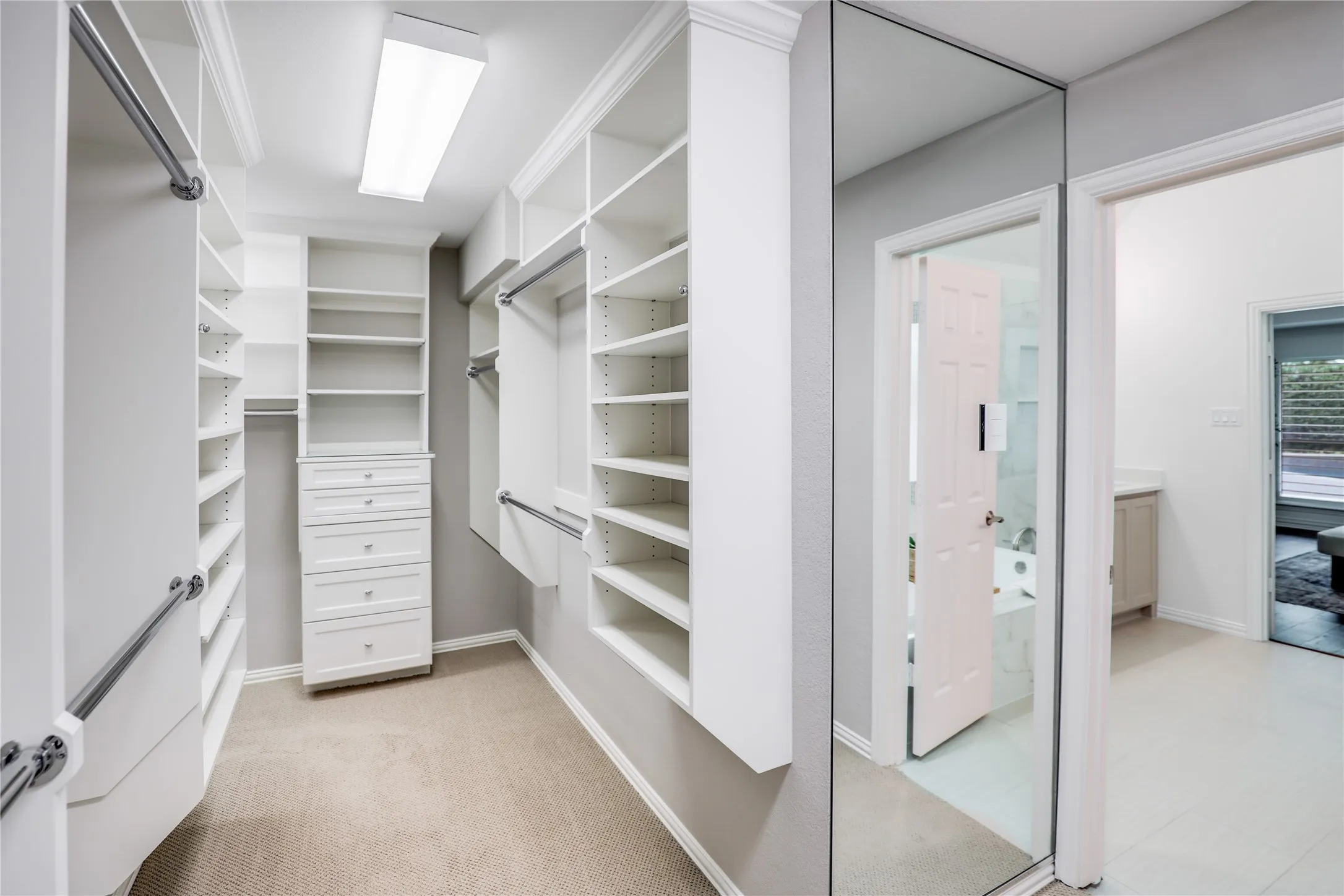 Another section of the primary closet