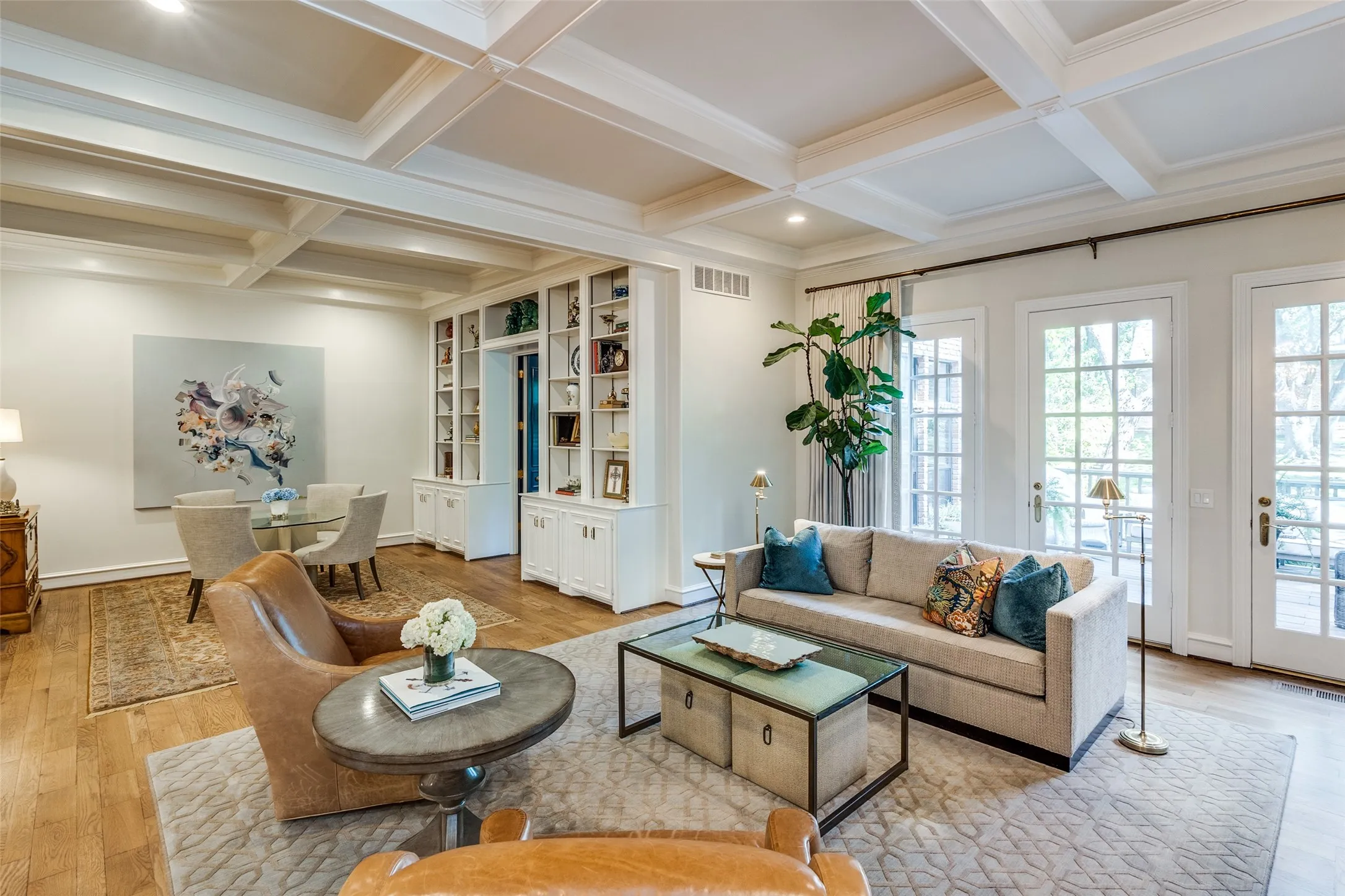Spacious natural light and views overlooking the creek.