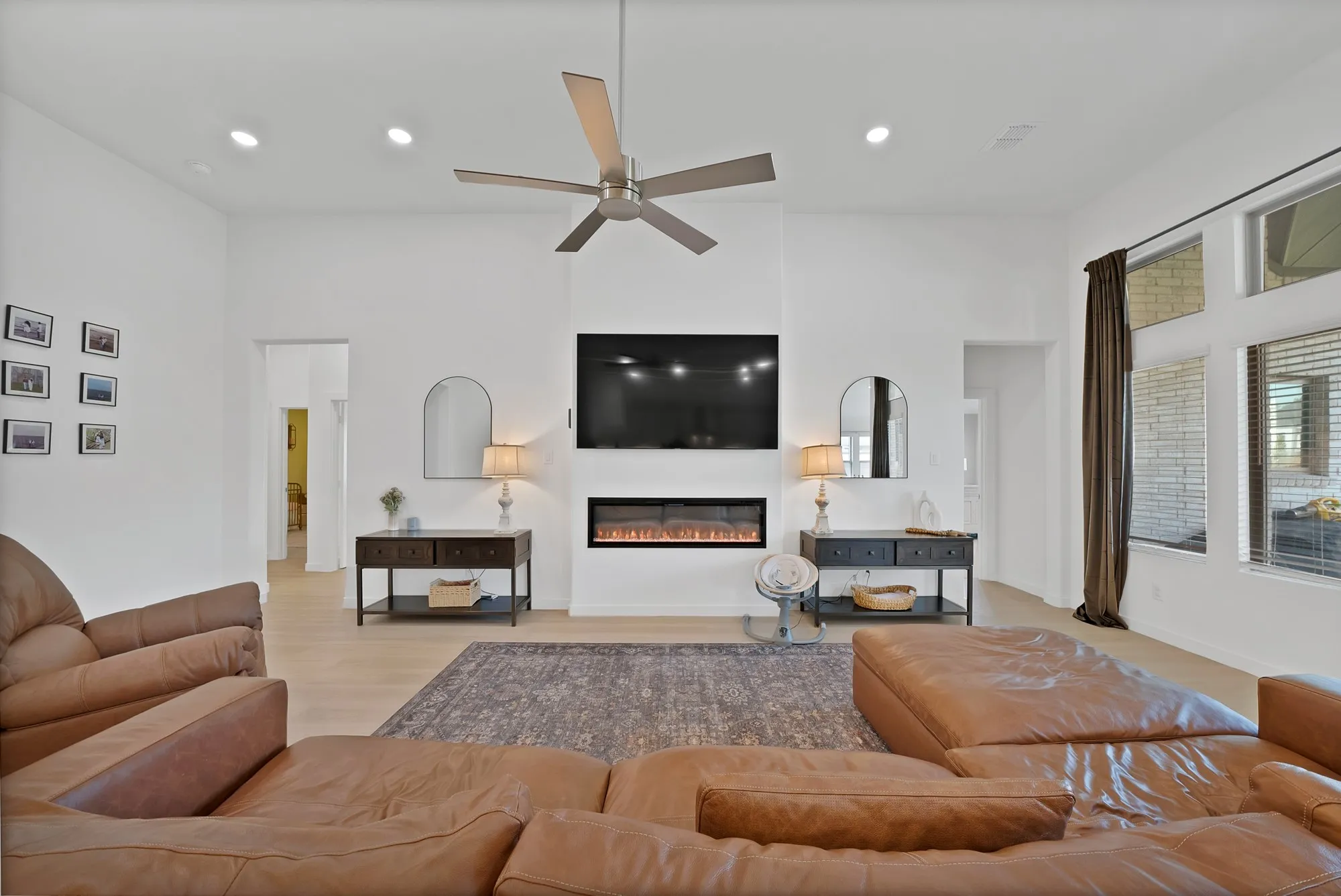 Beautiful electric fireplace.