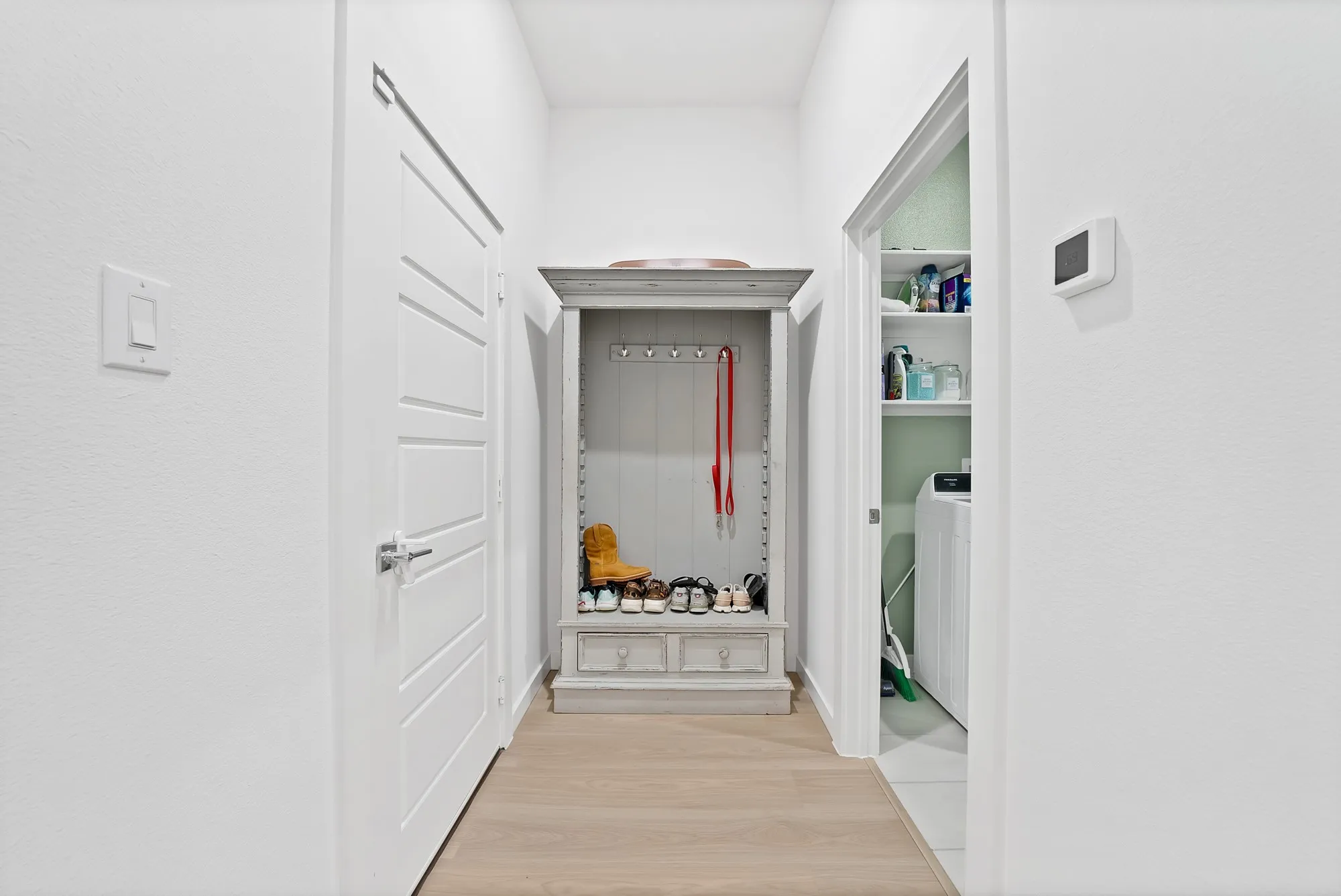 Mud room near the garage entry.