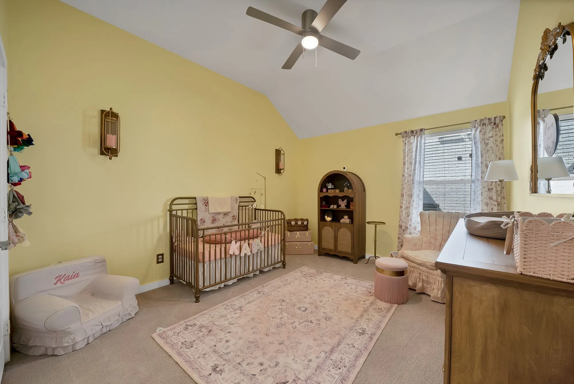 #1 - Super cute, spacious secondary bedroom with carpet and a ceiling fan.