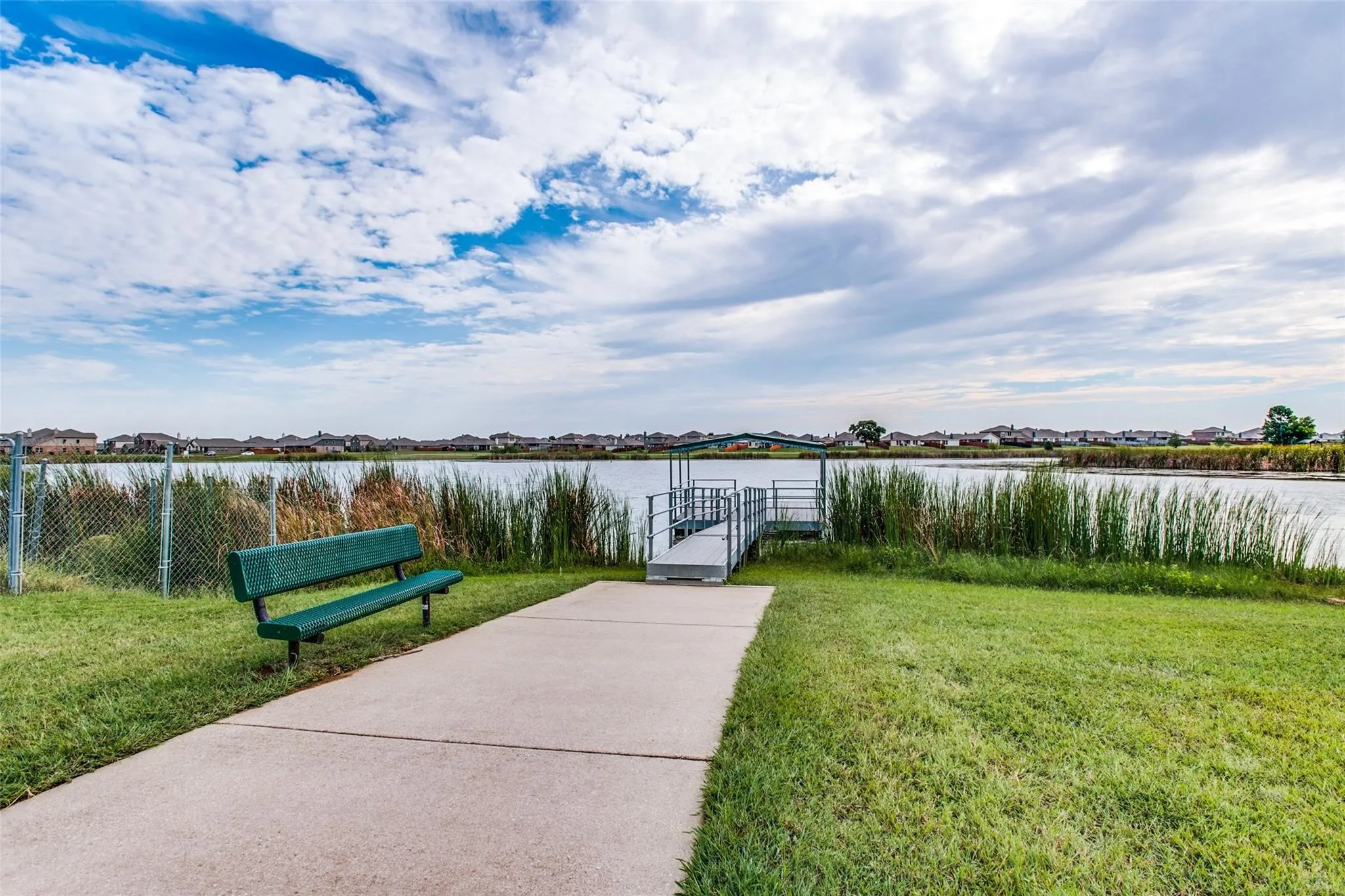 Fishing dock for neighborhood pond!