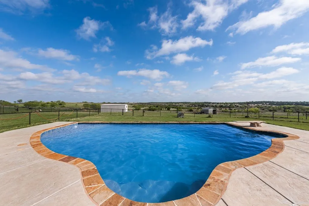 This gorgeous inground pool was on about four years old.