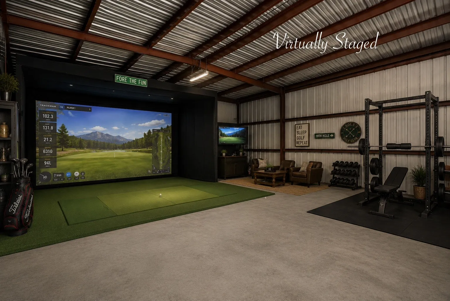 Bring your vision for this room. Add a generator for power, an easy application of spray foam insulation, and a mini split, And you can have an amazing outdoor multipurpose room. Truly, these are easy applications so bring your vision. There’s space for everything here.