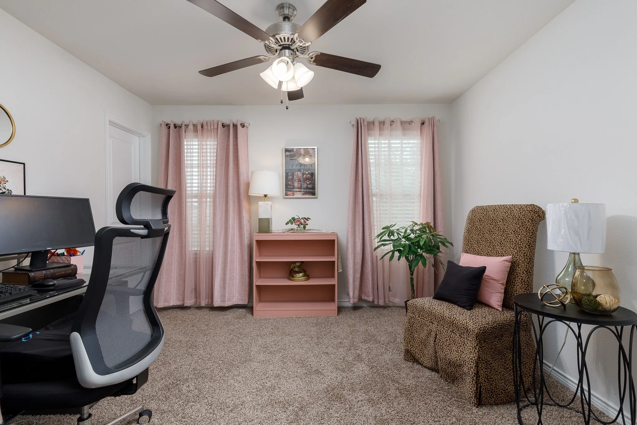 Bedroom used as office