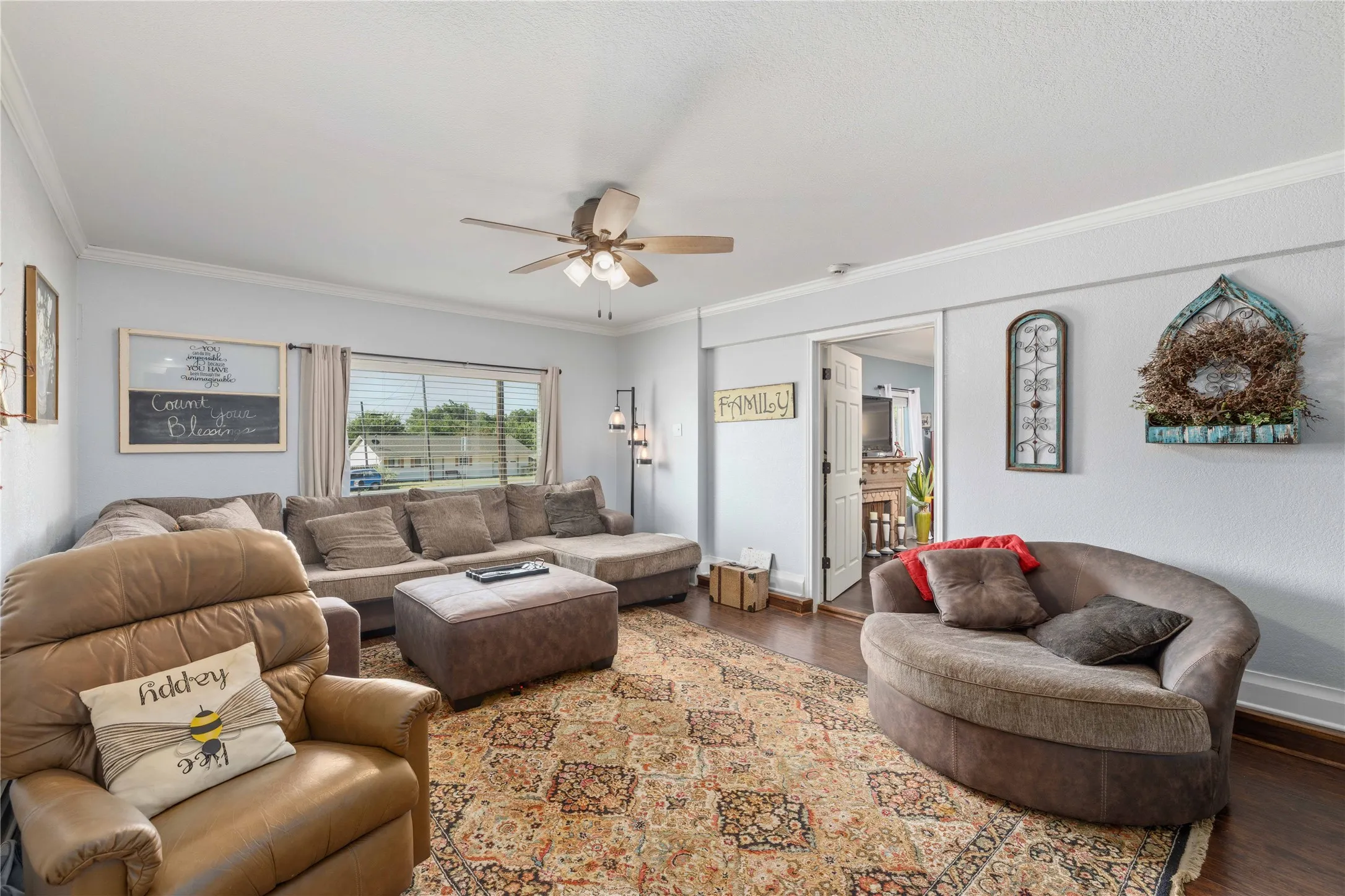 This is the second living room perfect for family movie nights