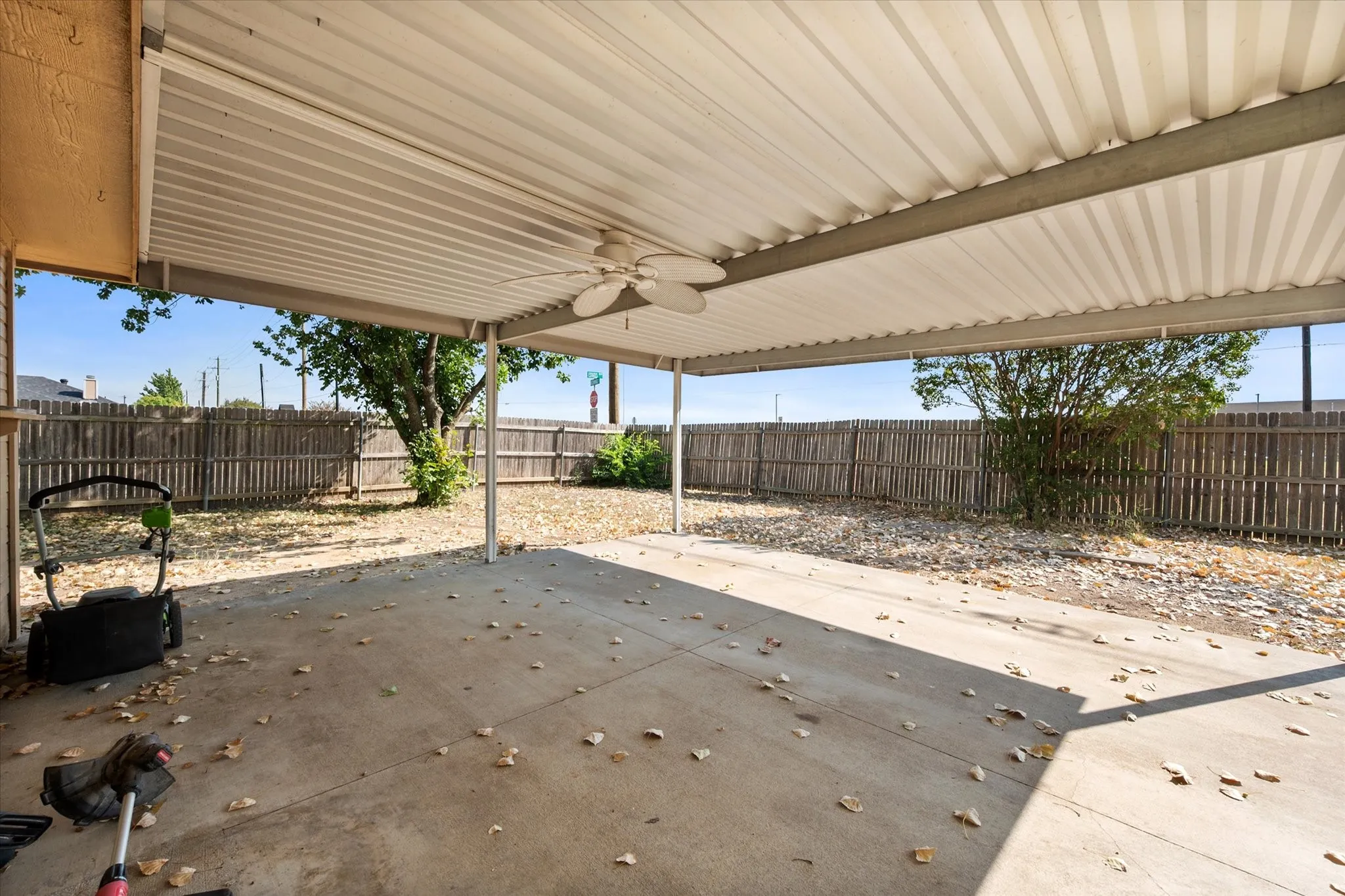 Room for Backyard entertainment in the shade