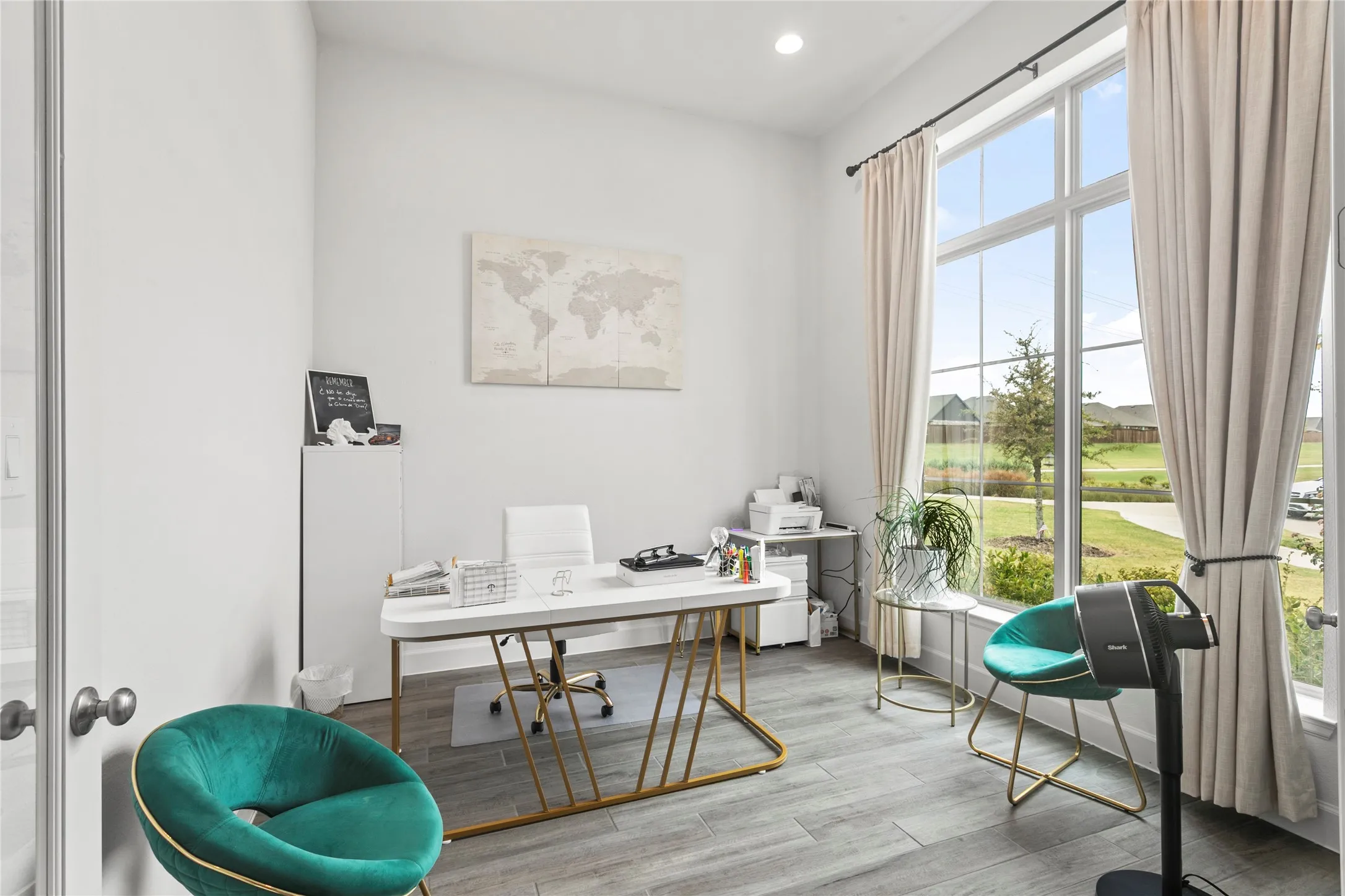 Office with double doors