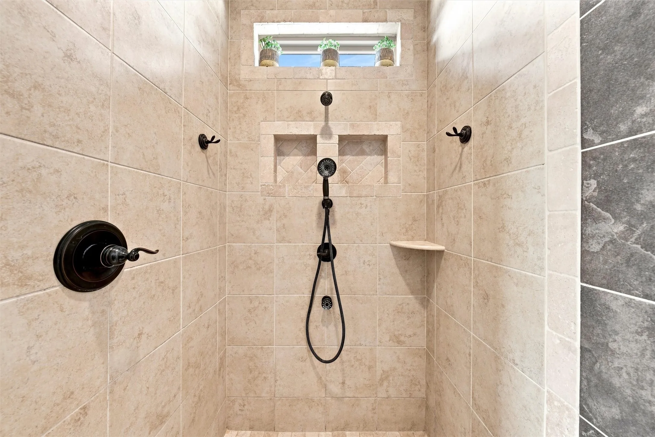 Master shower