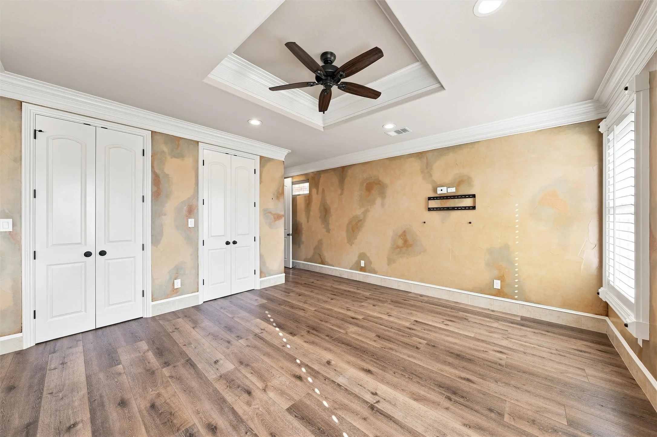 Master his/her walk in closets
