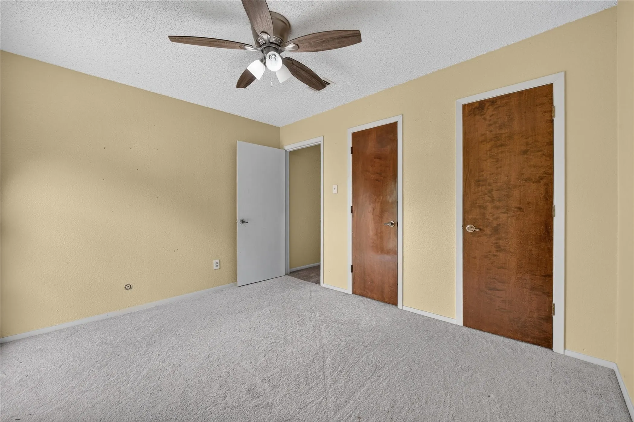 Bedroom 3 with Two Closets