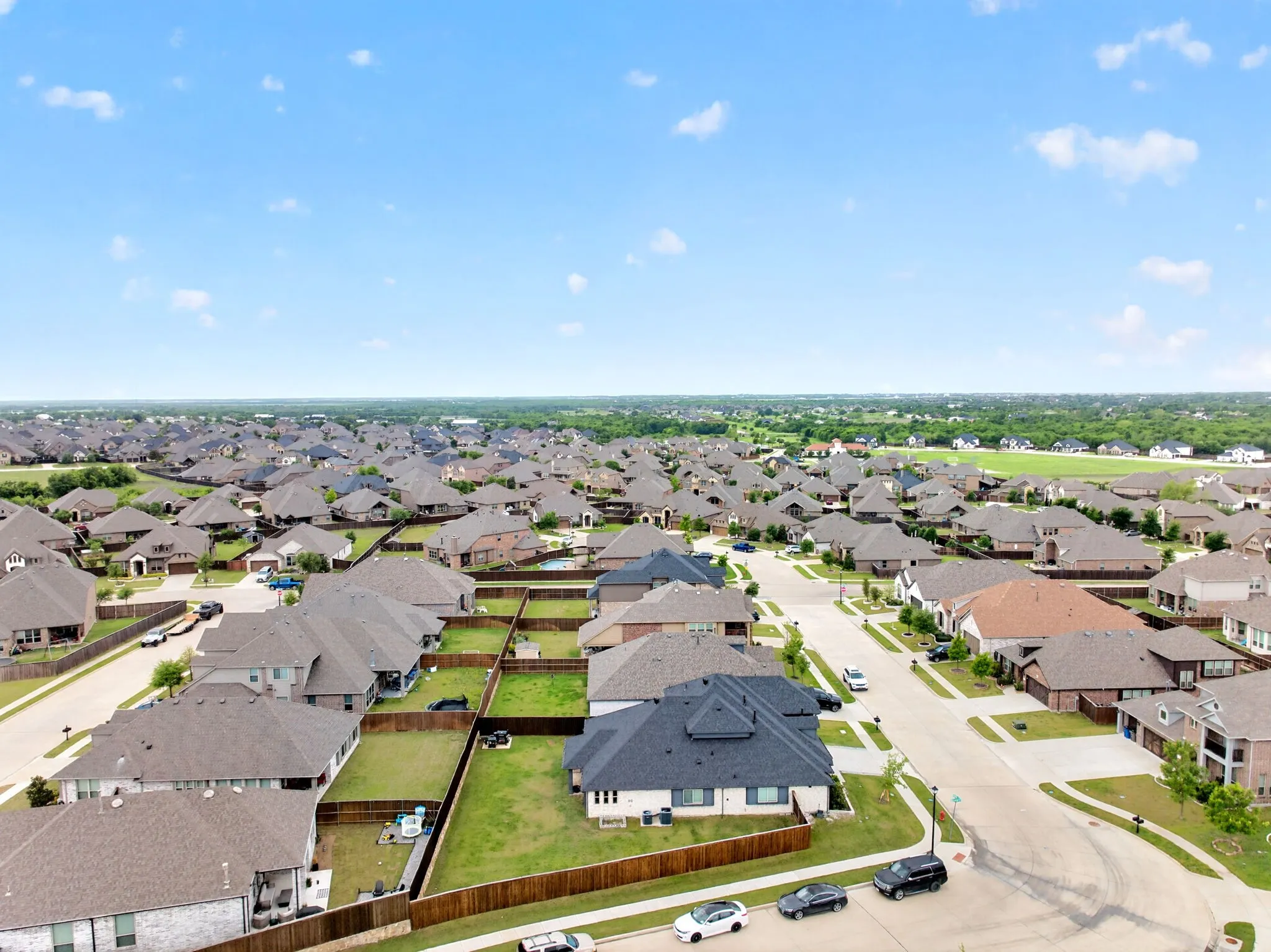 Residential community featuring single-family homes and paved streets