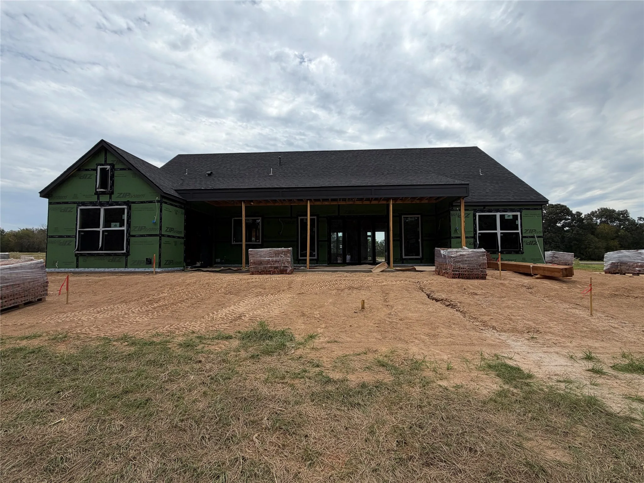 Back of home. Pool to be installed.