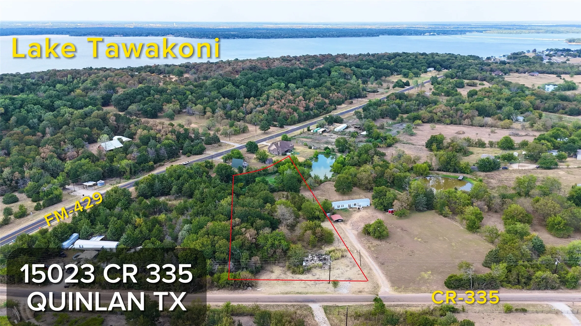 Unimproved Land For Sale in Hunt County , 15023 County Road 335, Quinlan, Texas 75474, 0, 0, Garage spaces, 0 Sqft, built in 1960, mls#21371095, Real Estate Agent in Quinlan, Homes For Sale in Hunt county, Homes For Sale in Quinlan, Realtor in Quinlan Texas, Real Estate Brokerage Independent Realty Texas, Luminita Cordes Realtor