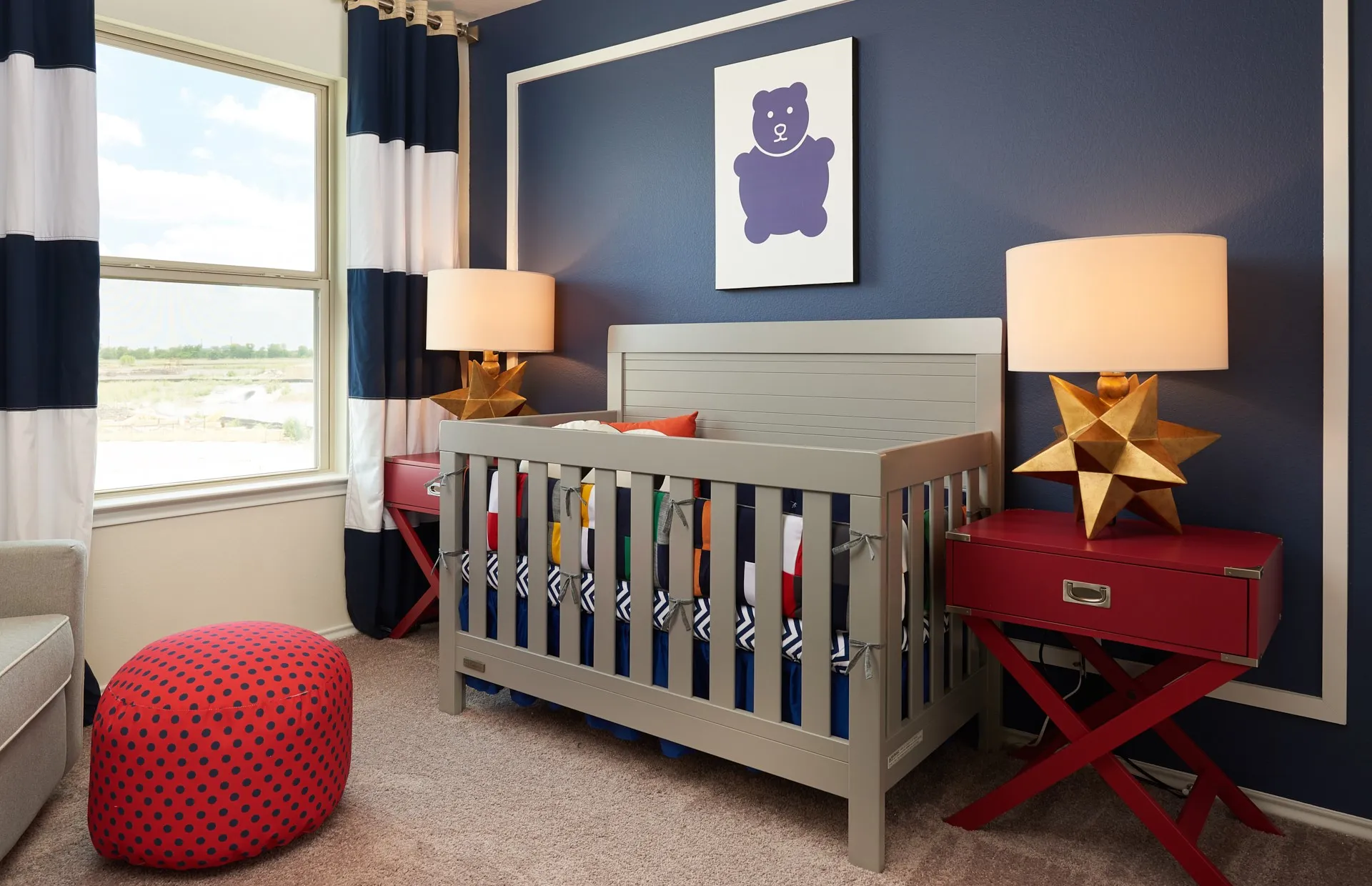 *Model Representation - Spacious secondary bedroom with large windows