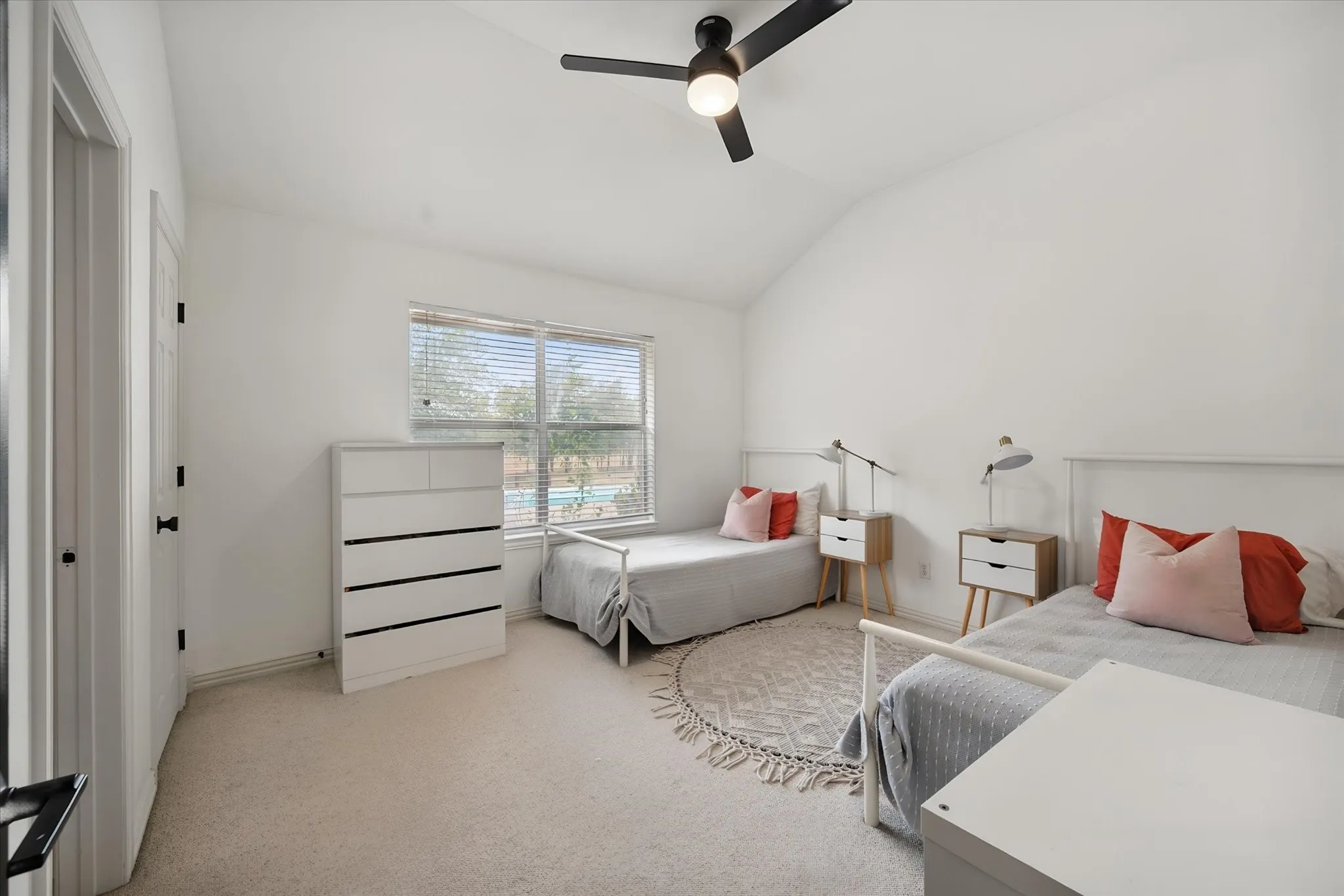 Bedroom 3 shares a dual-access bathroom with bedroom 4.