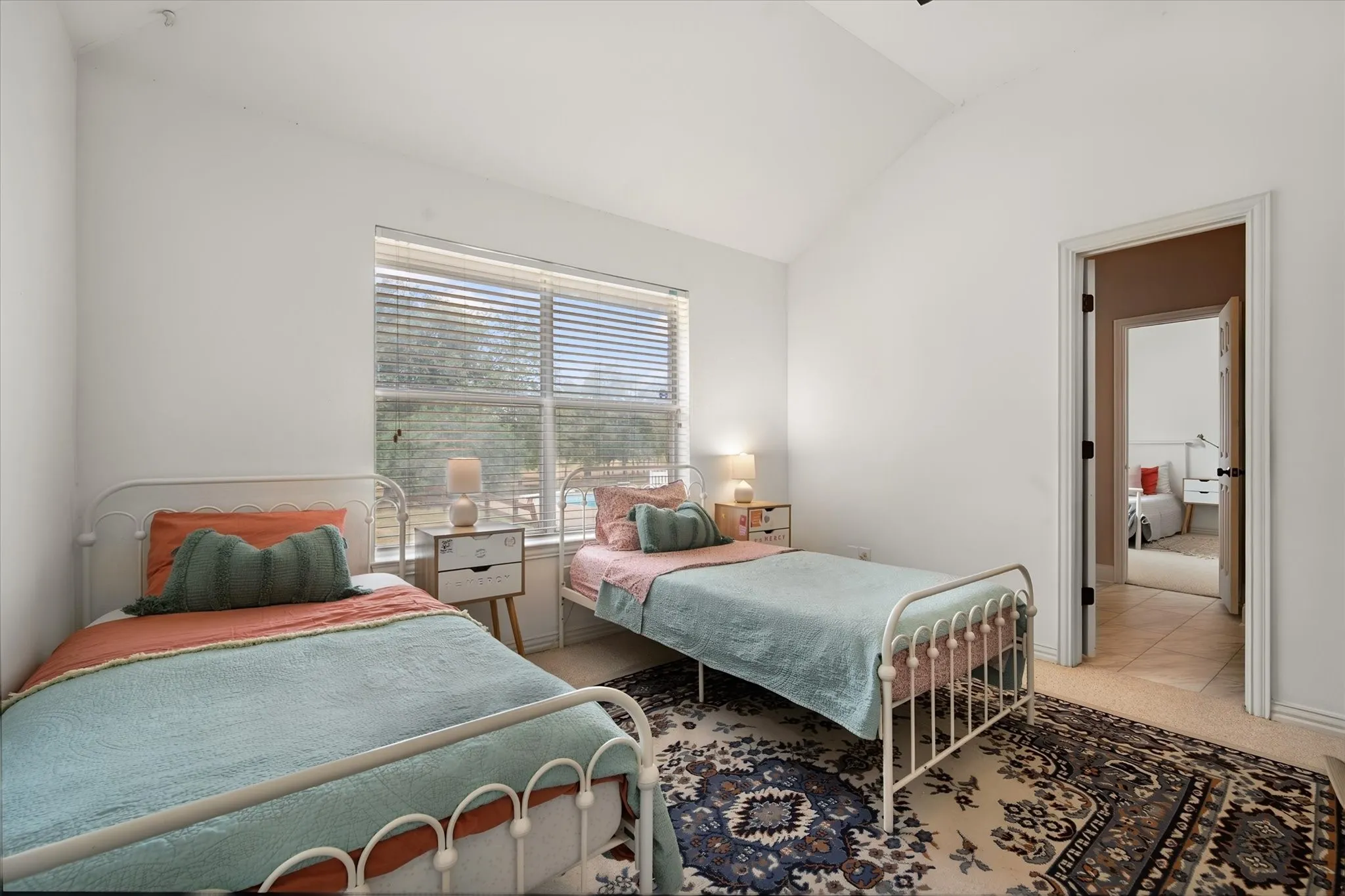 Bedroom 4 shares a dual-access bathroom with bedroom 3