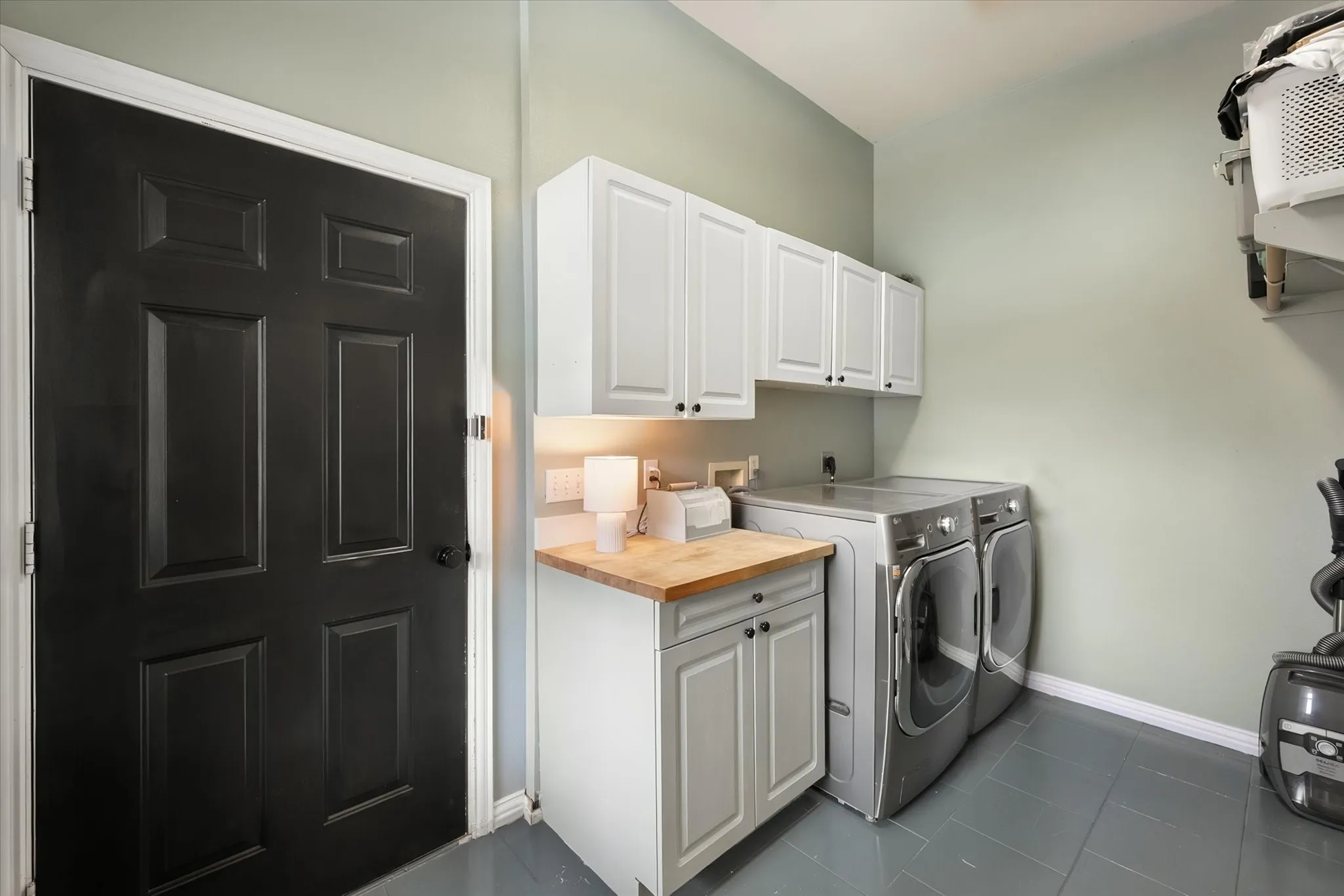 Laundry area has full size W/D hook ups