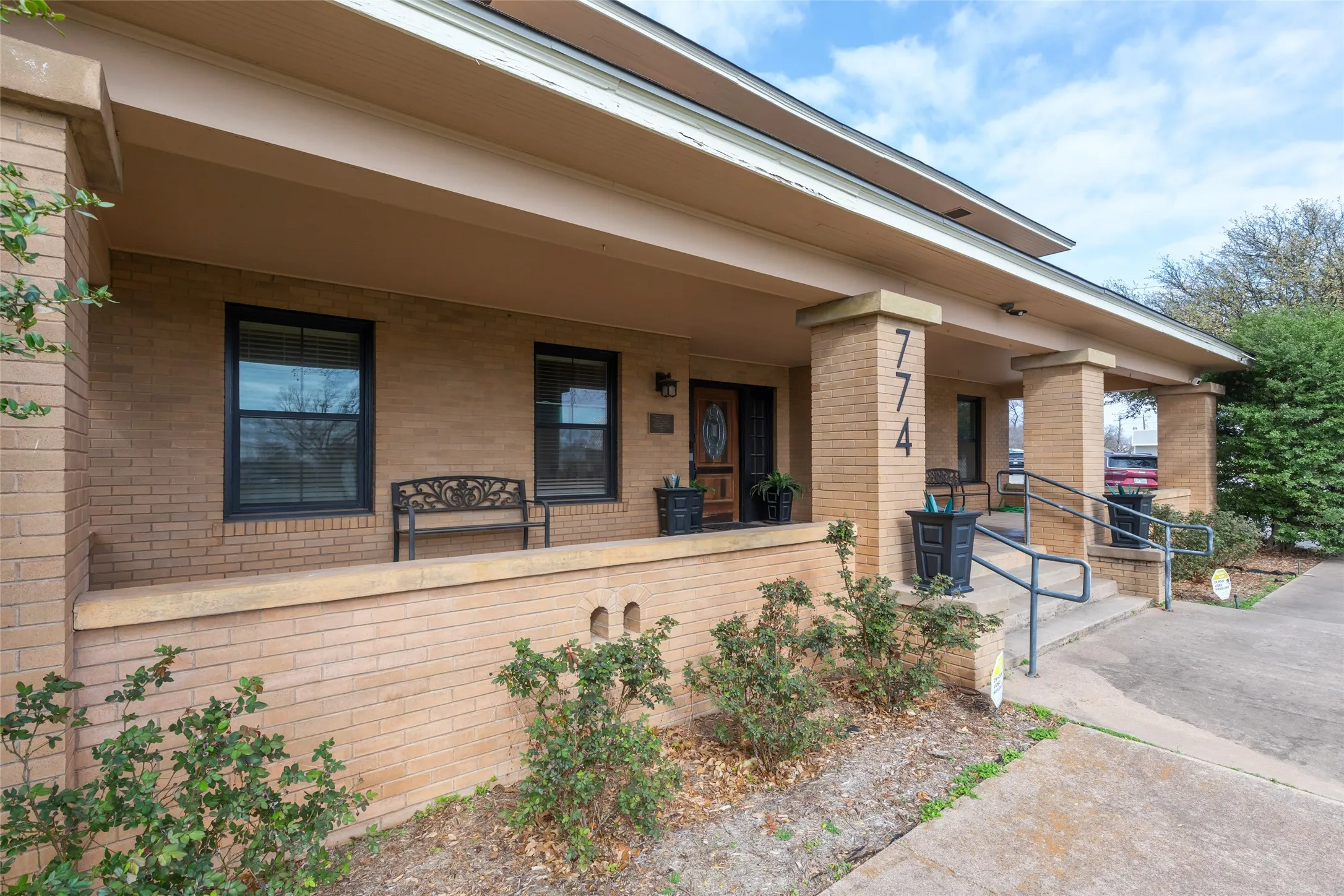 Front porch with timeless charm!