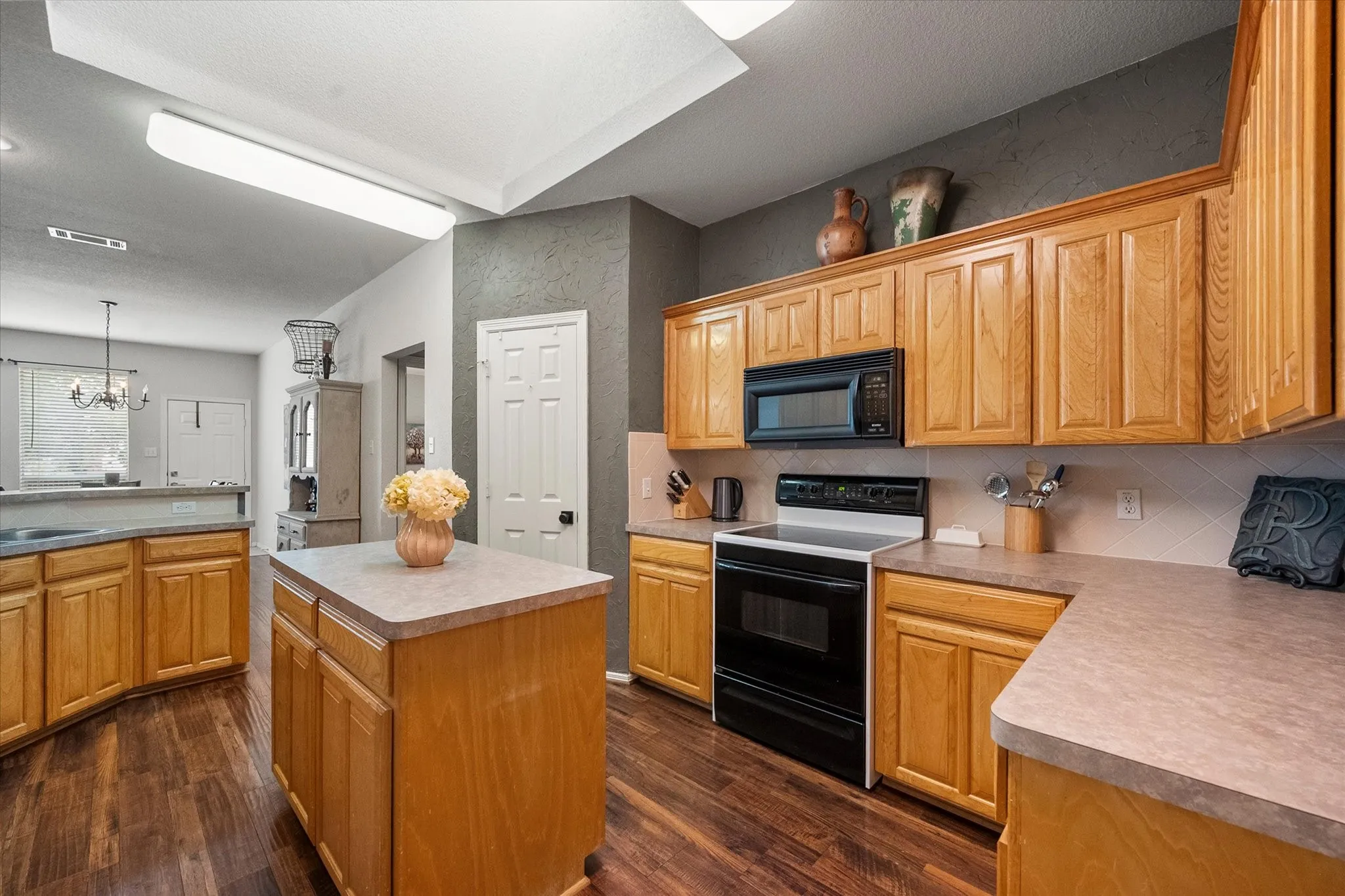 Abundant cabinet storage and pantry