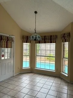 Breakfast room with nice view of pool area