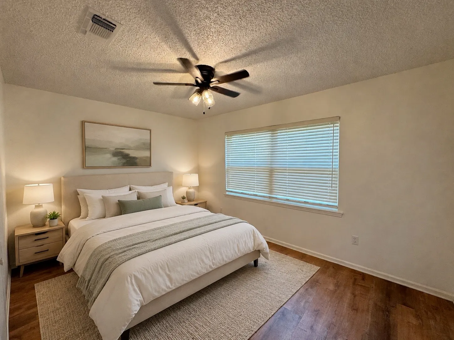 Virtual staged bedroom