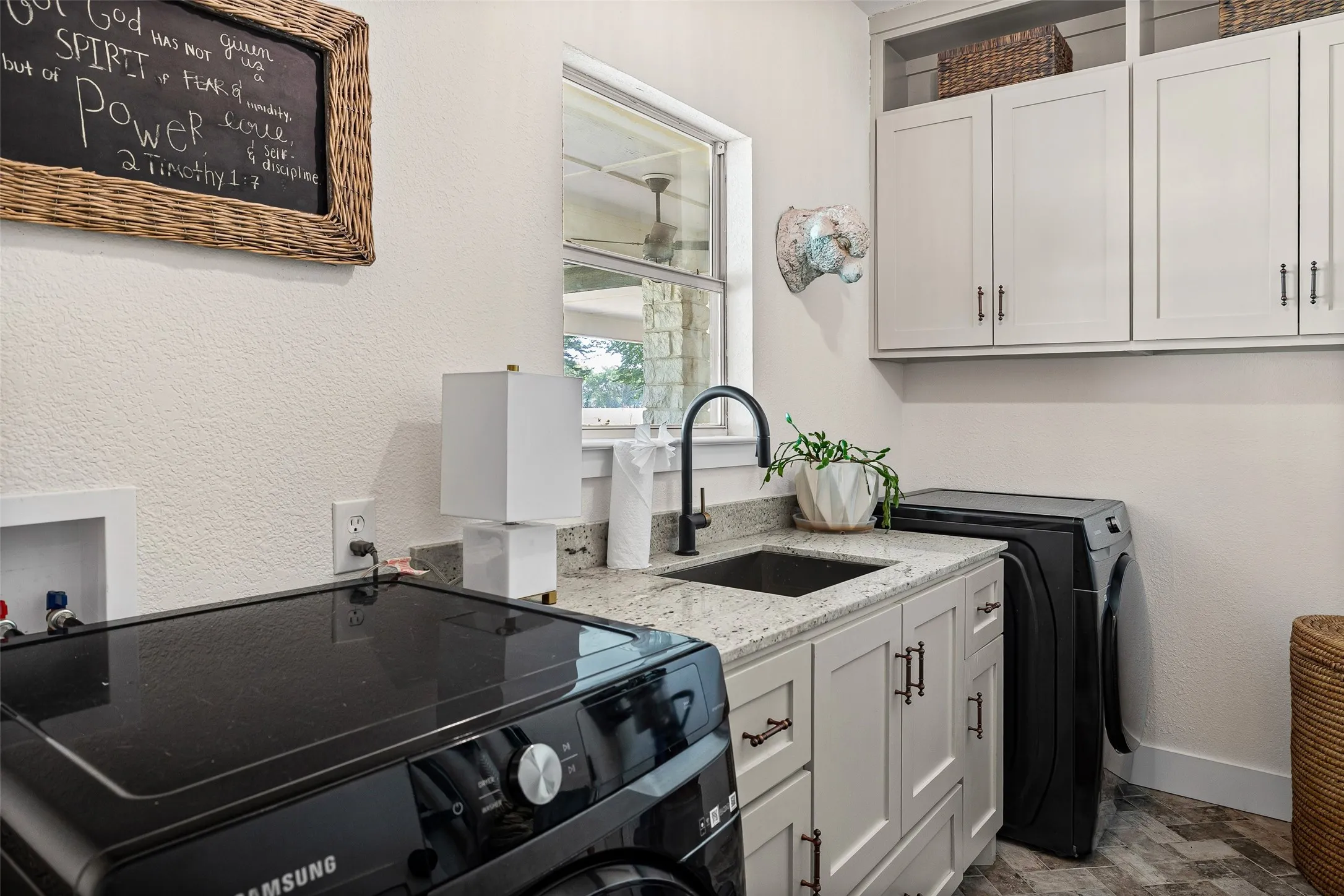 A laundry room like this makes doing the chore fun!