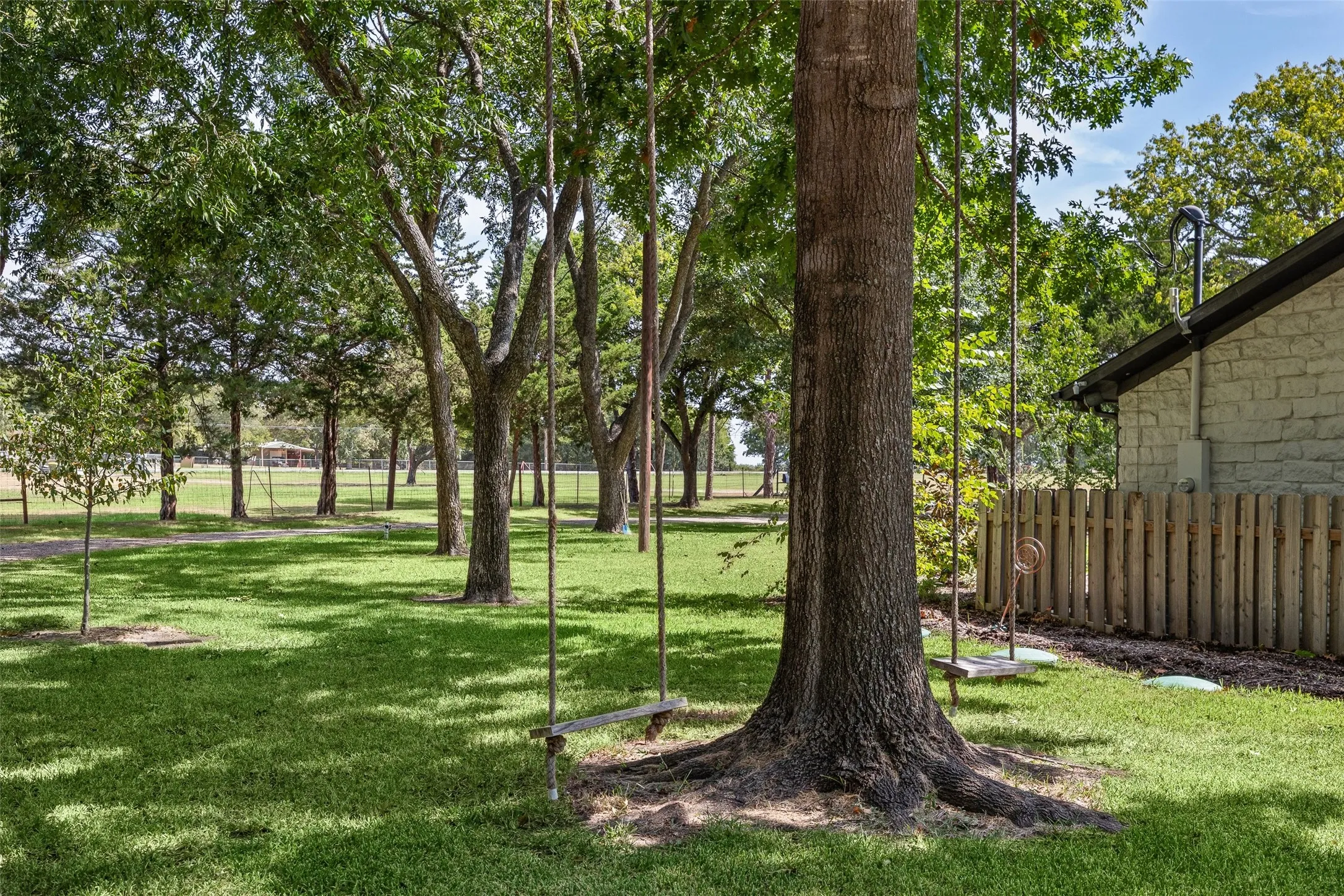 Beautiful, mature trees also surround the property.