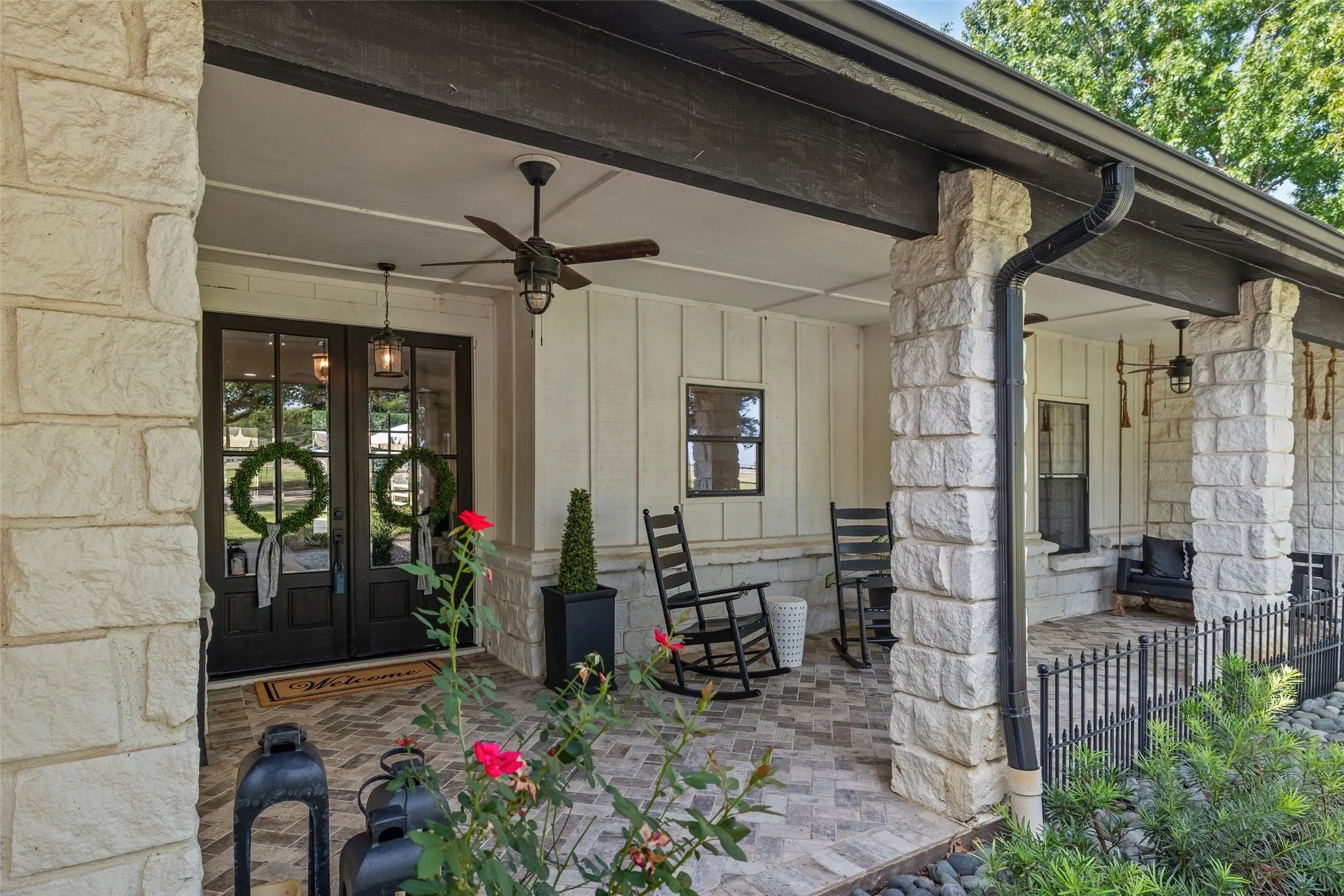 But first, a perfect porch for morning coffee, or an evening glass of wine.