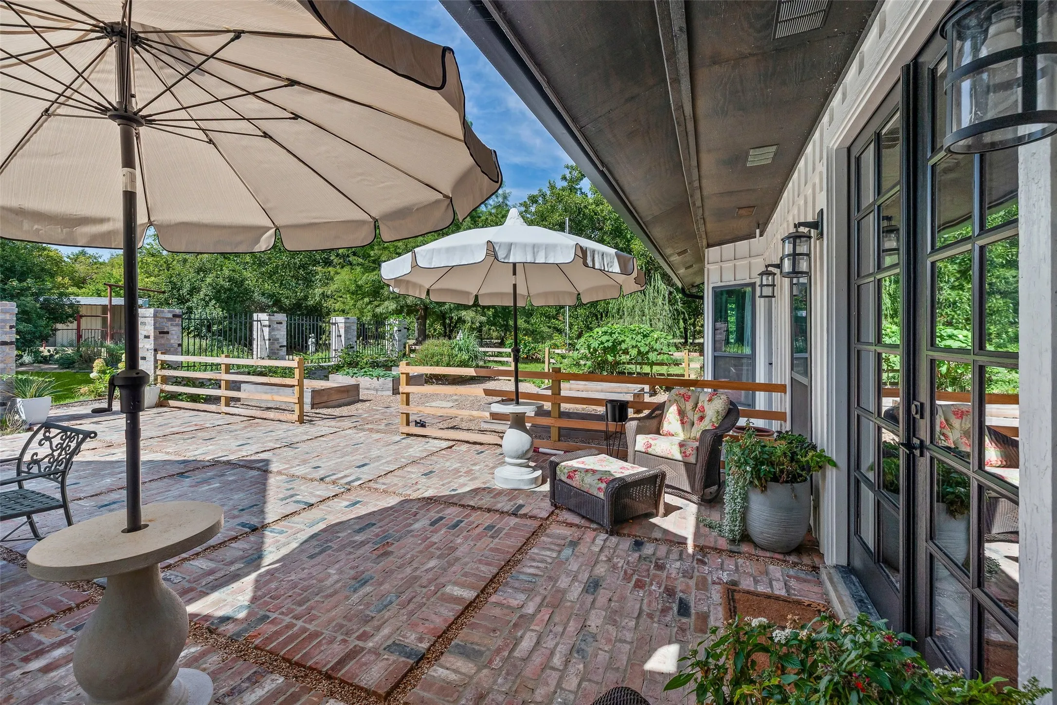 Welcome outside! A large patio will be perfect for hosting your house warming party!