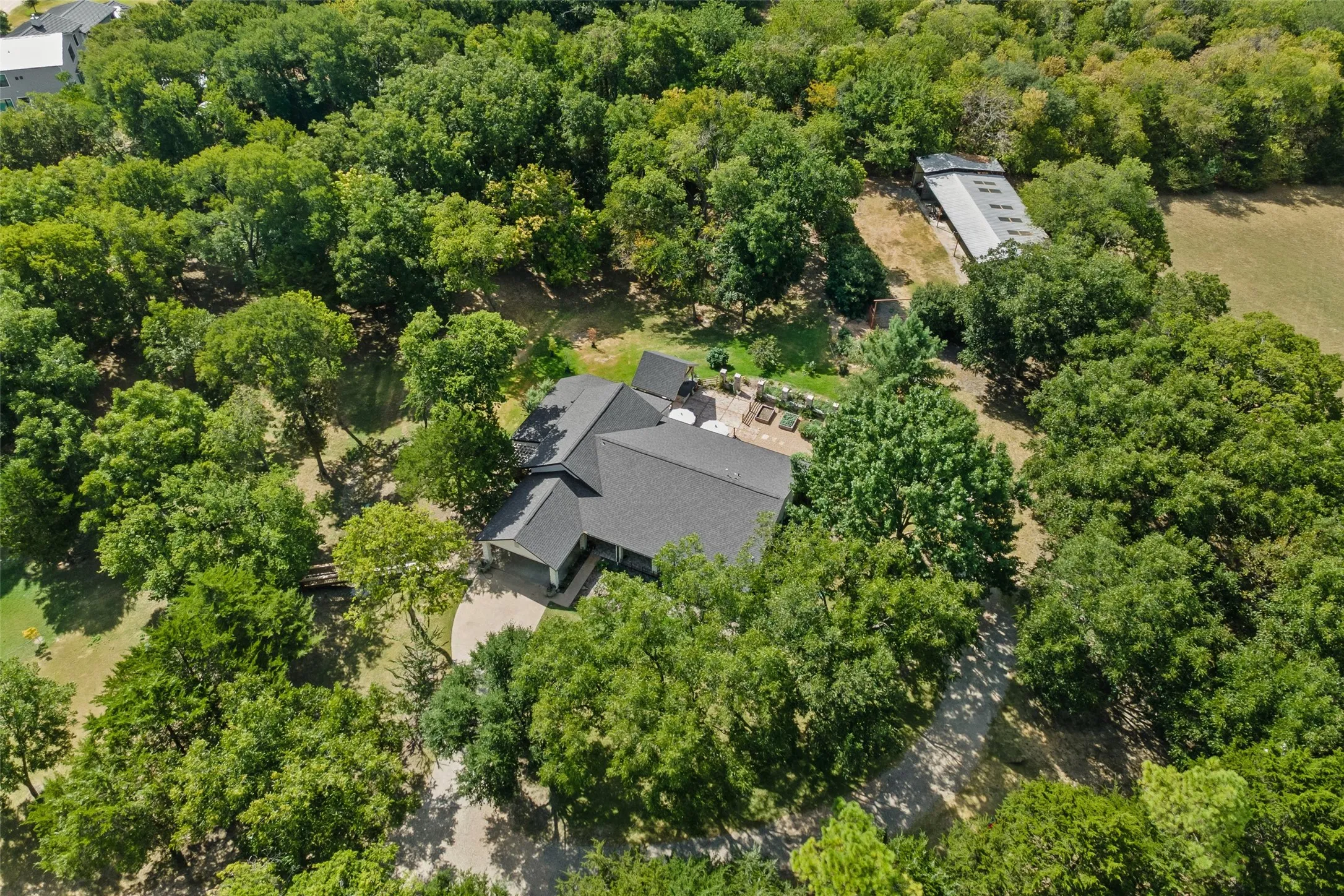Aerial view of the property, a true hidden gem.