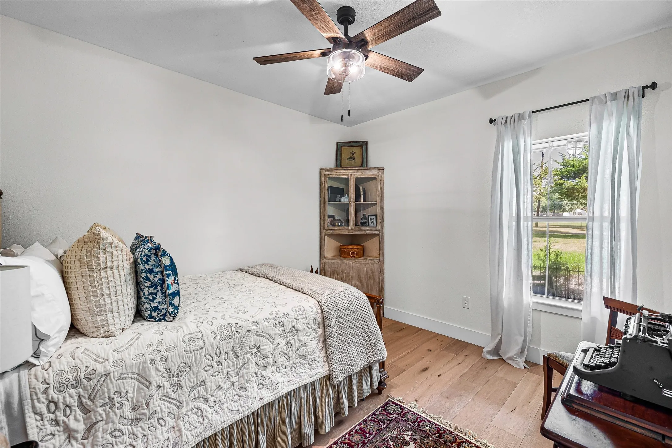 Spacious secondary bedroom.