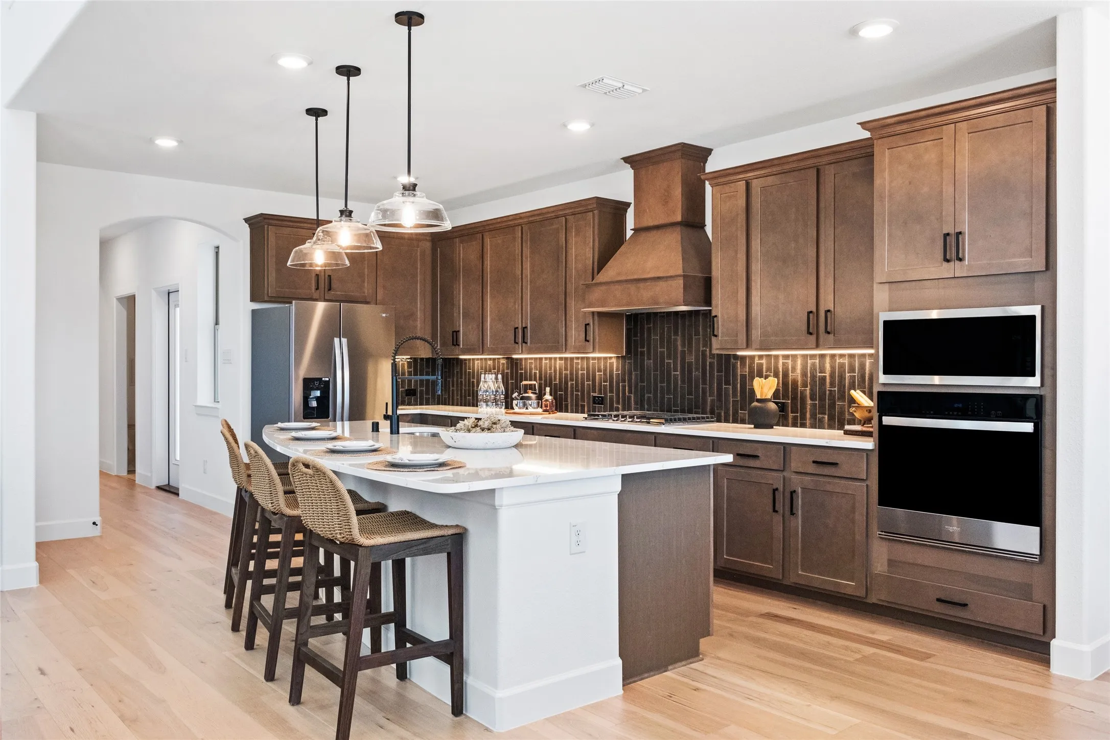 Beazer Homes Waterbend Brazos Floorplan. This is not a photo of the actual home, but is a photo of the Brazos floorplan.