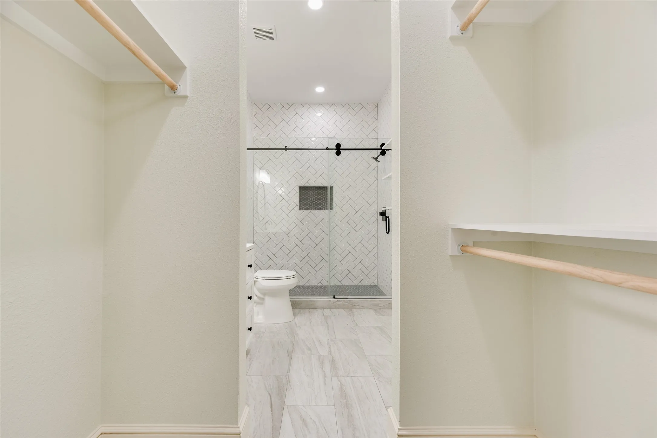 Full attached bath to second bedroom downstairs