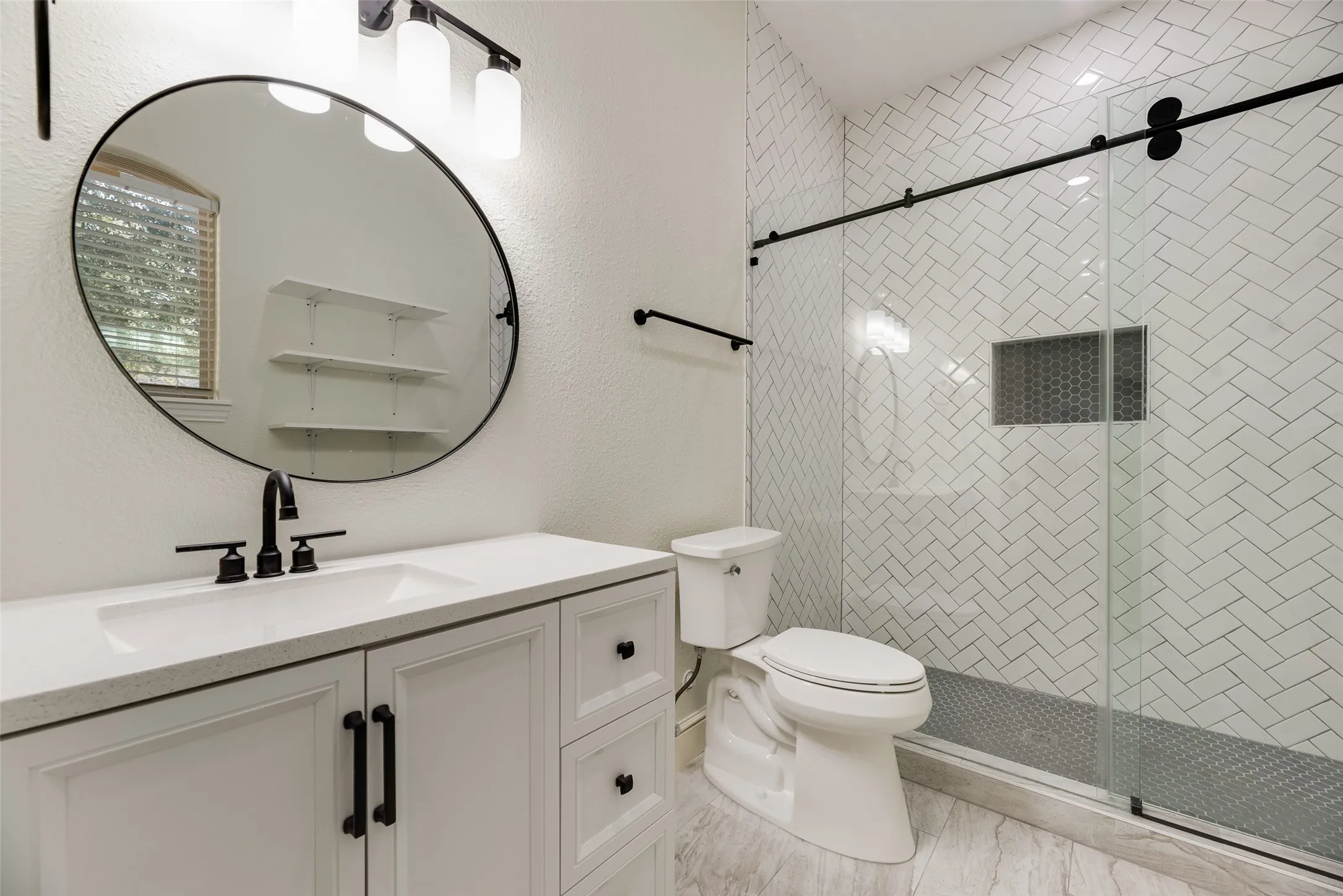 Full attached bath to second bedroom downstairs