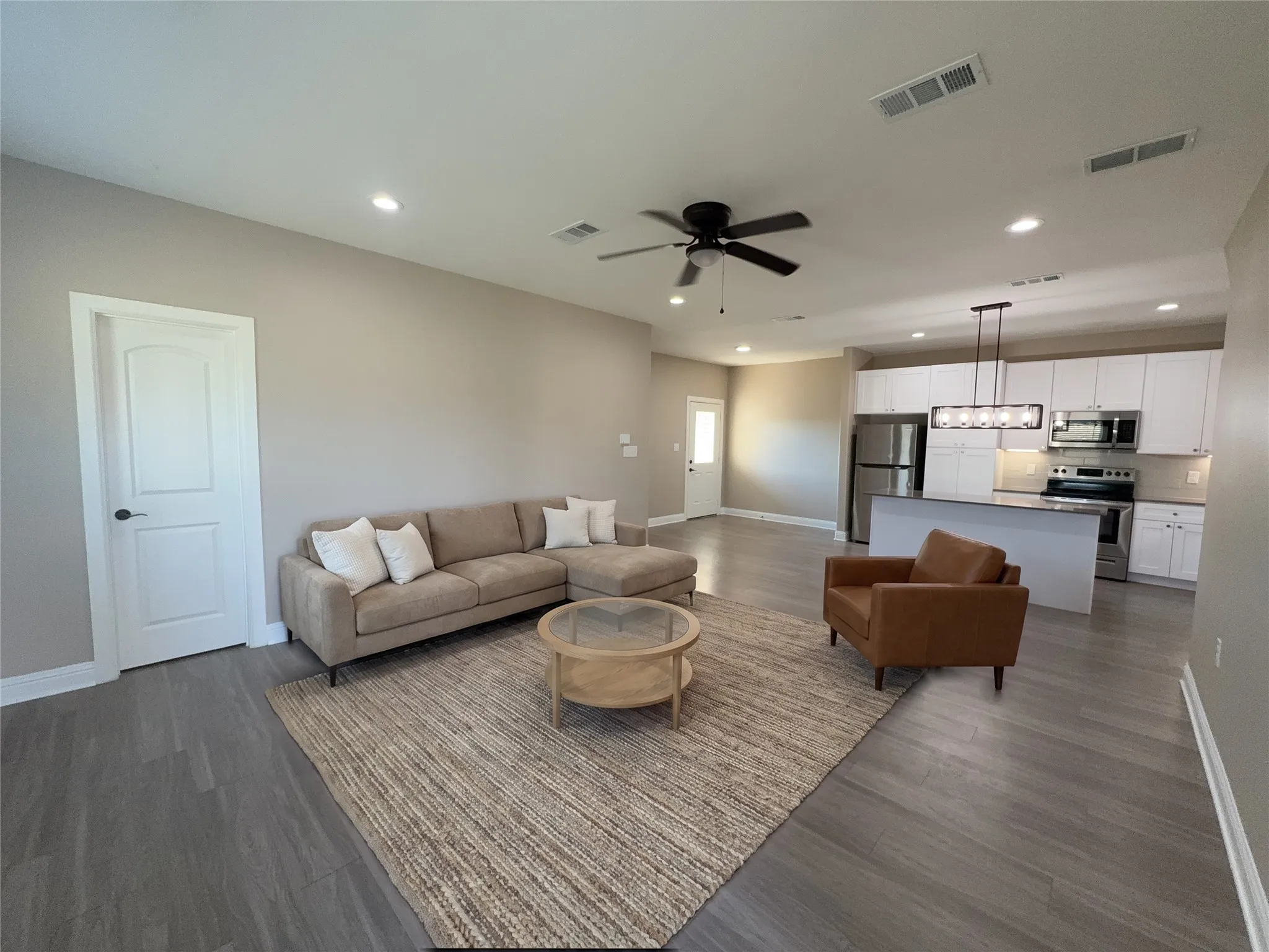 Virtually staged. Furniture and decor are not included.