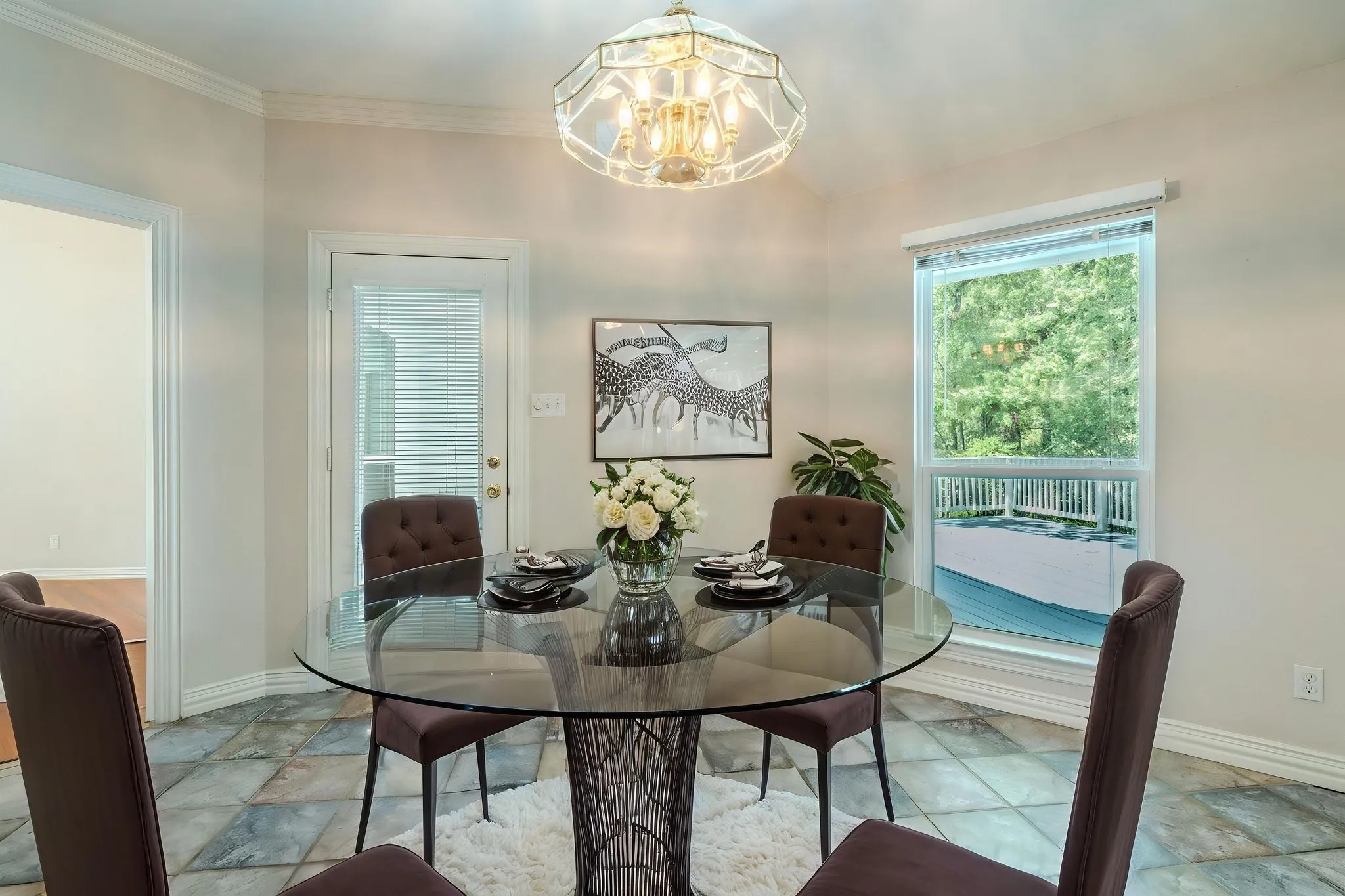 You will enjoy the sun-washed breakfast area - virtually staged