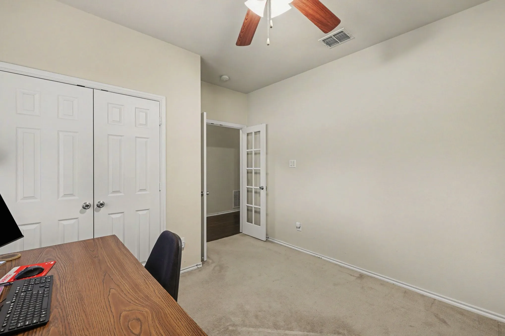 with a closet this could easily be a 4th bedroom