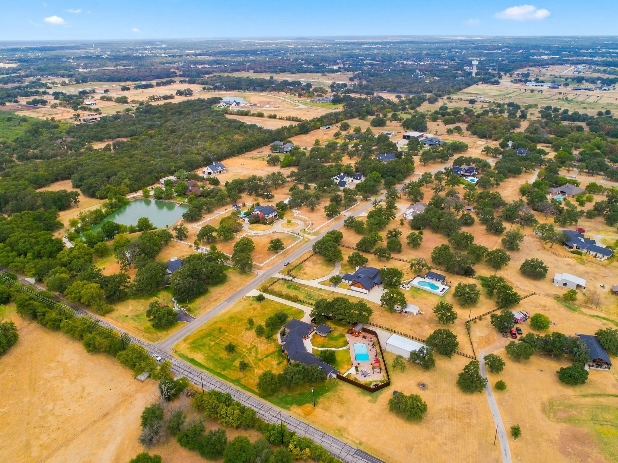 Situated in the middle of horse country.