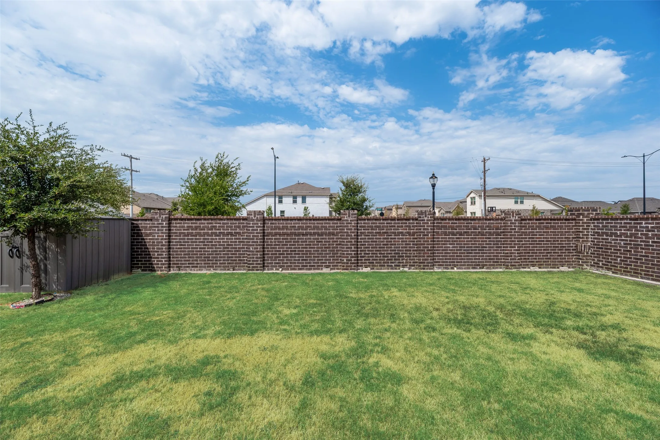 Huge back yard!