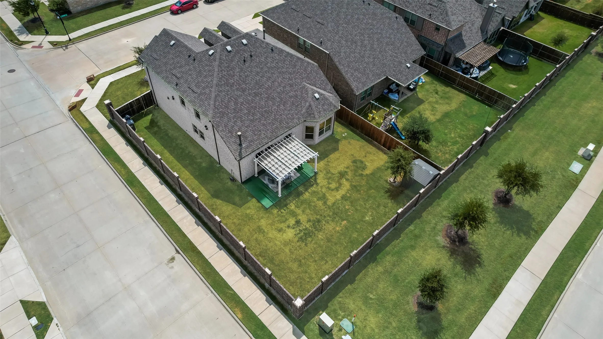 This large corner lot is perfect for entertaining!