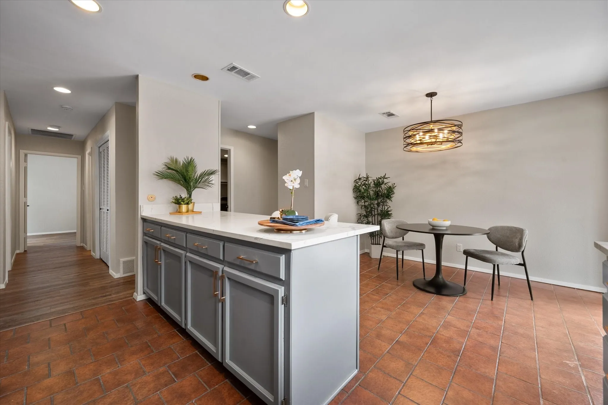 View of breakfast nook