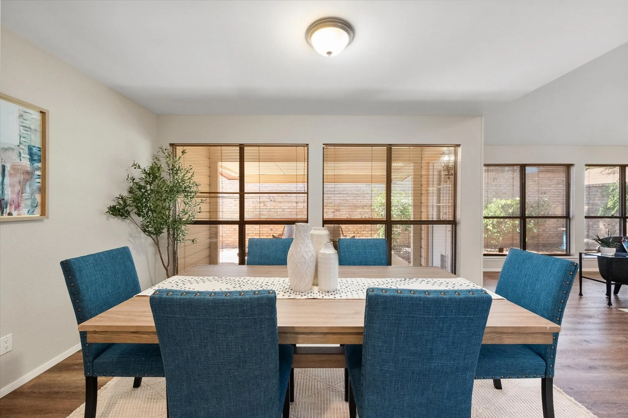 Lots of natural light! Overlooks the patio and courtyard
