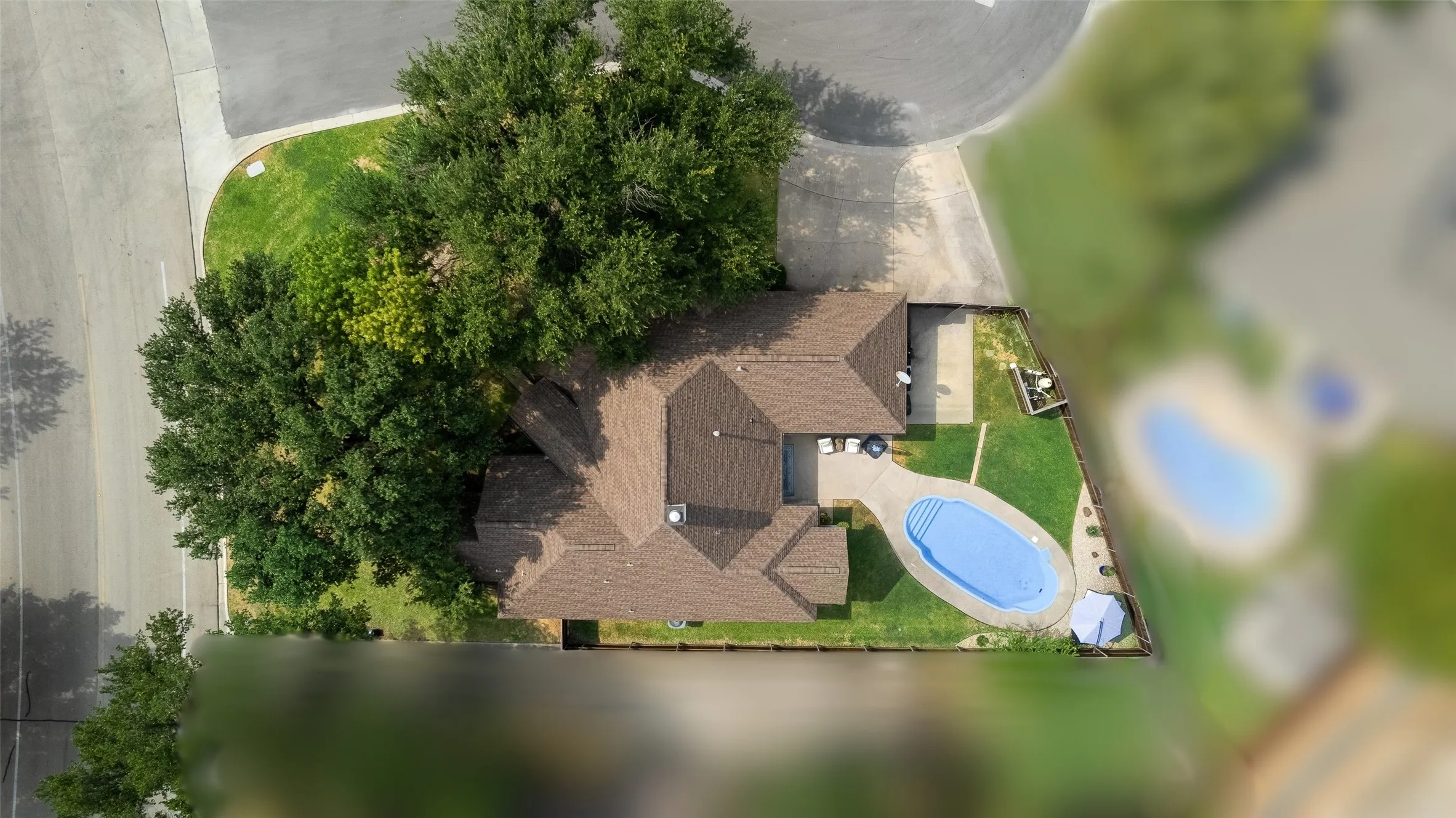 Blurred surrounding properties are not intended to portray property lines and are for illustrative purposes only.